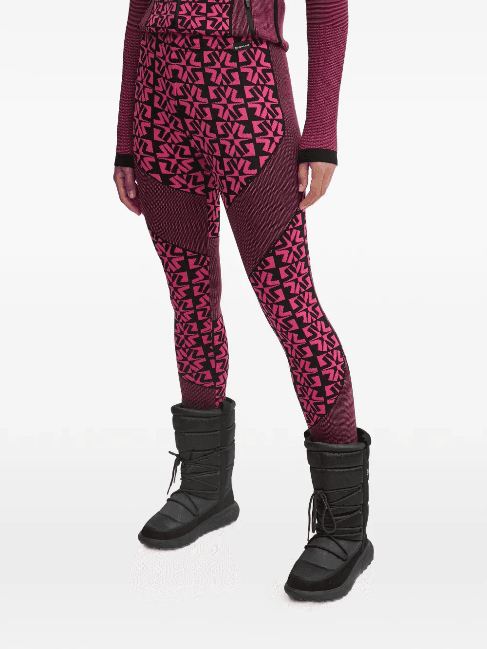 geometric-pattern leggings - Image 1