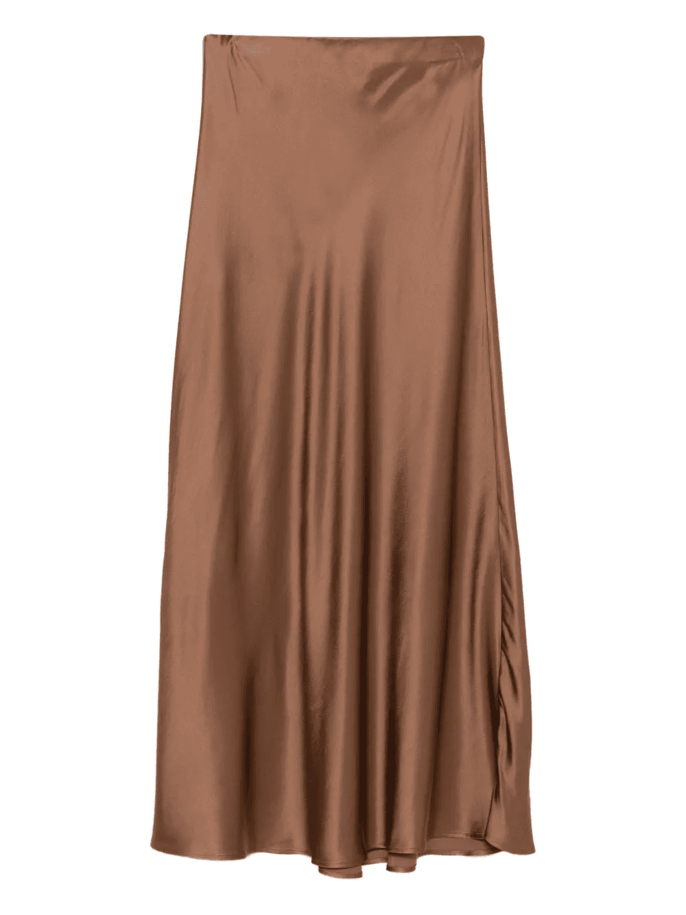 satin bias-cut skirt - Image 1