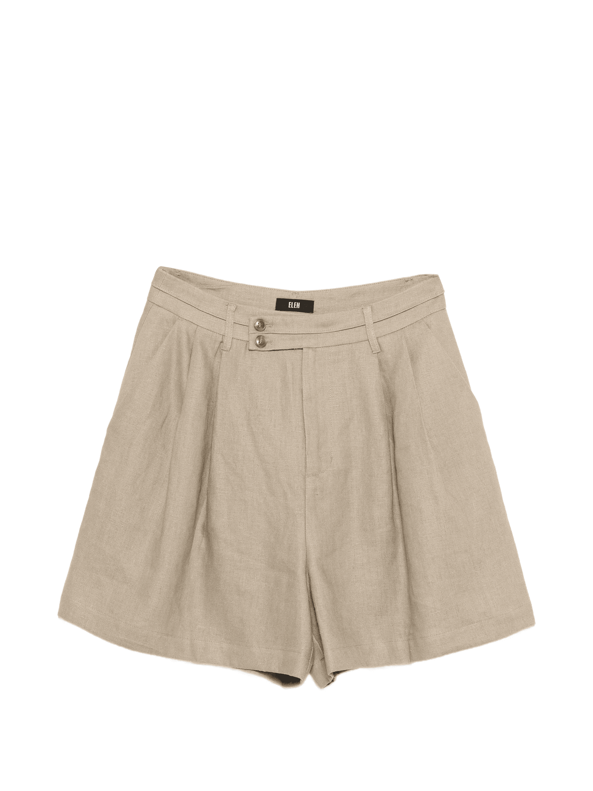 button pleated shorts - Image 1