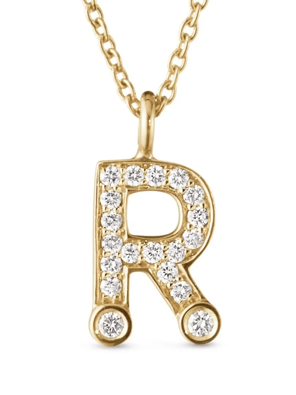 Colar com pingente Petite R em ouro amarelo 18k - Image 1