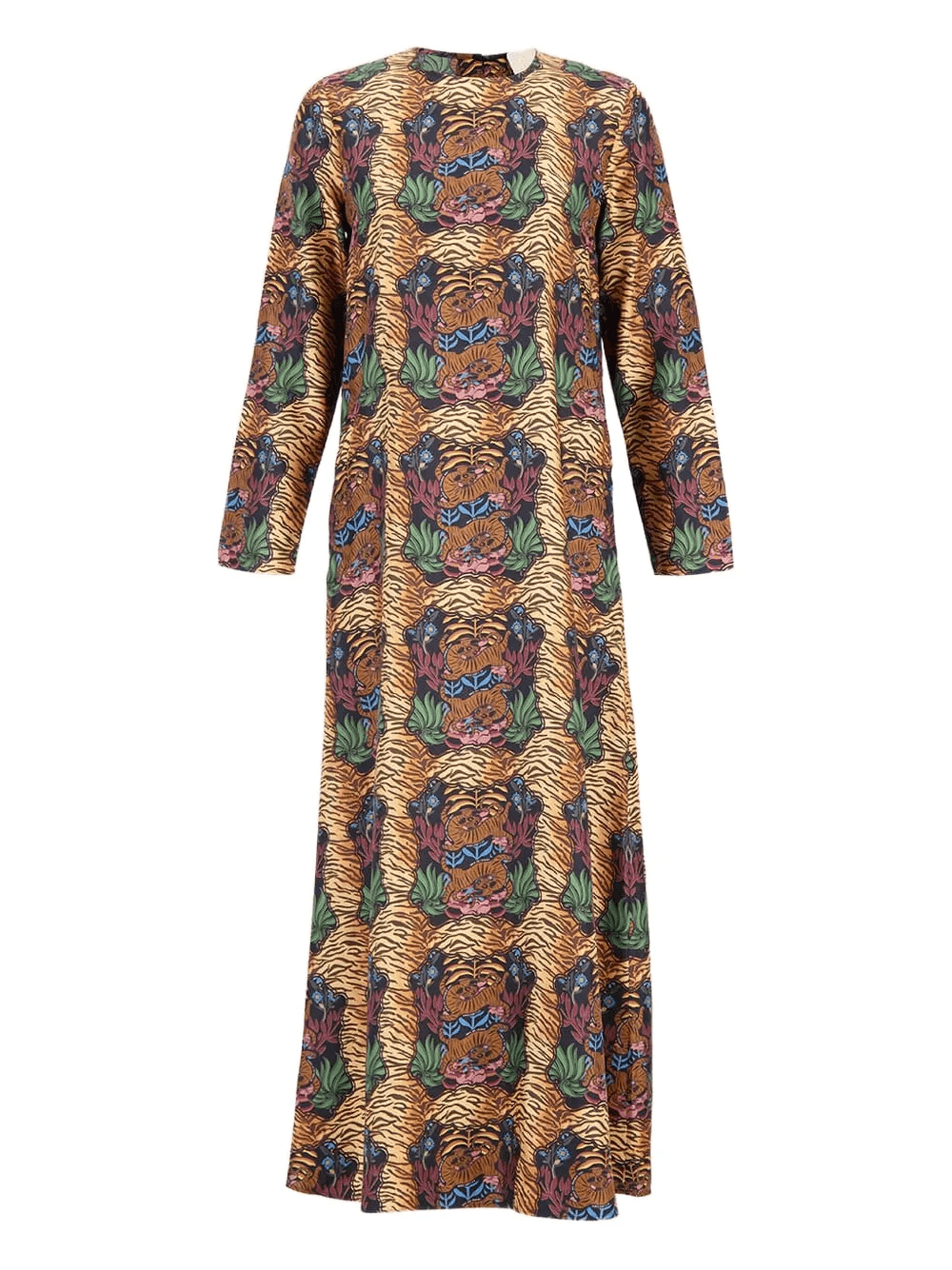 tiger-print maxi dress - Image 1