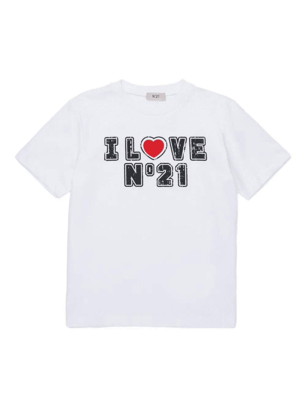 heart-motif cotton T-shirt - Image 1