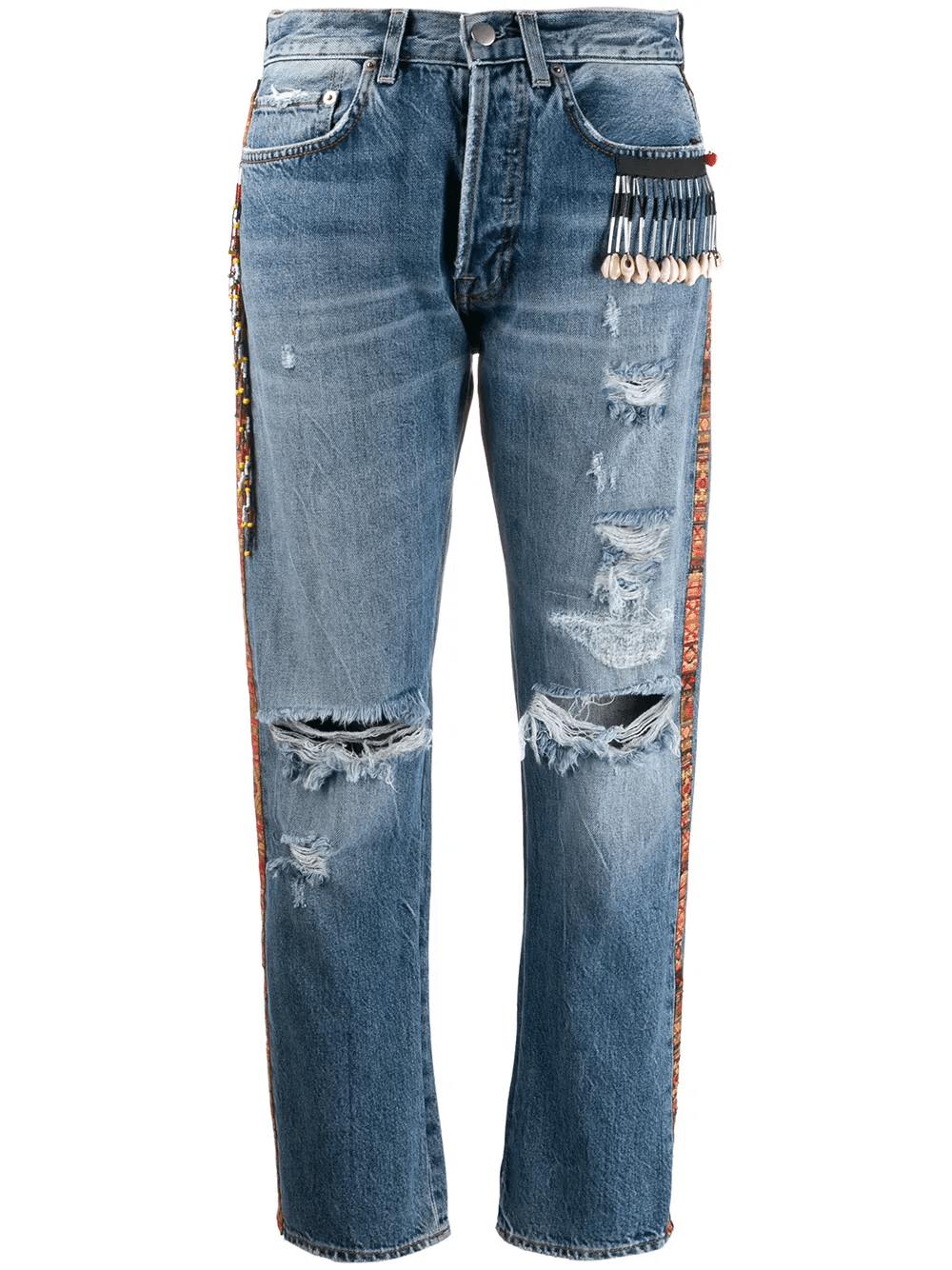 bead detail jeans - Image 1