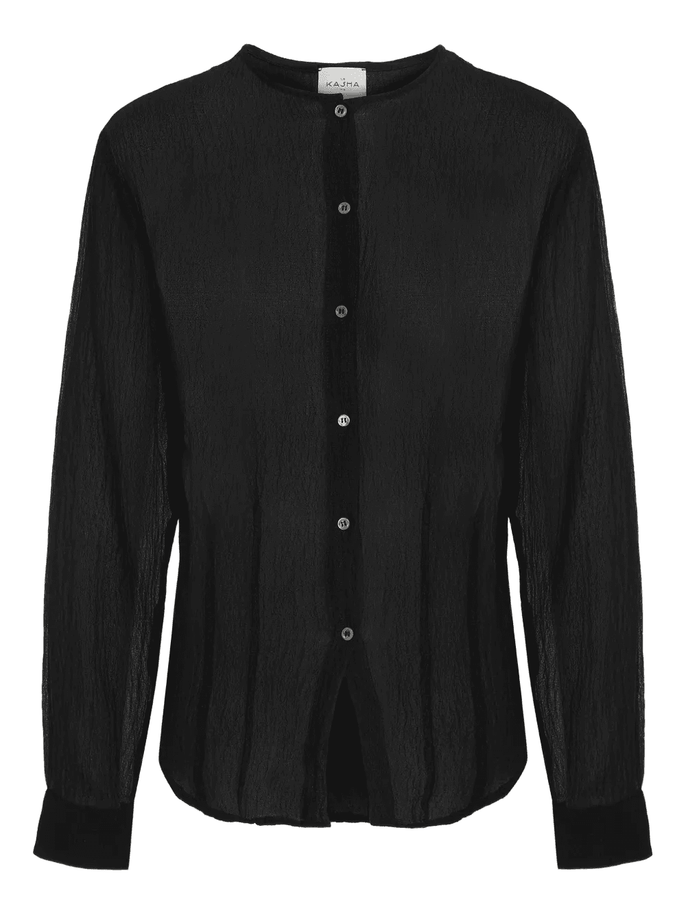buttoned long-sleeve blouse - Image 1