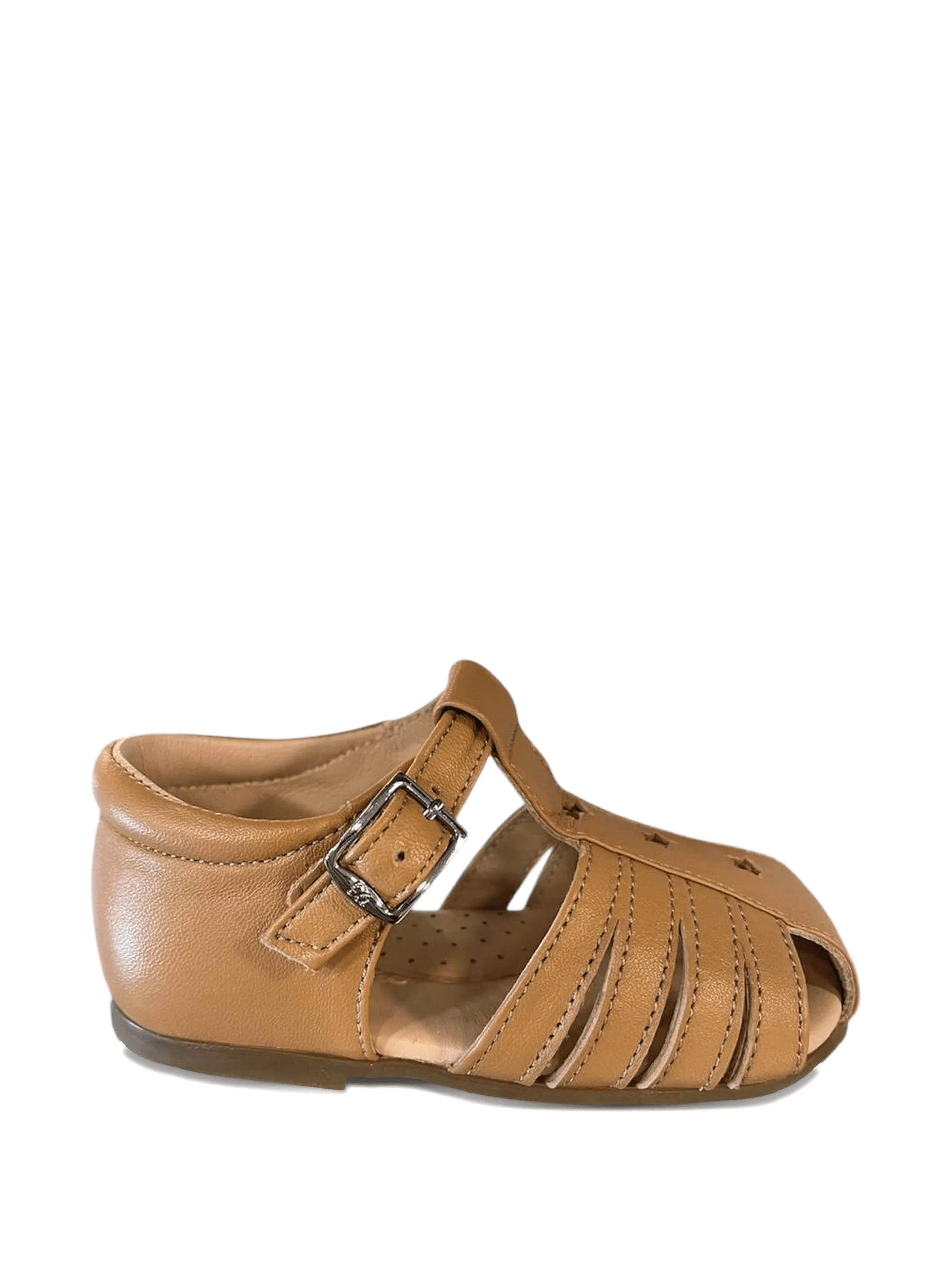 cut-out leather sandals - Image 1
