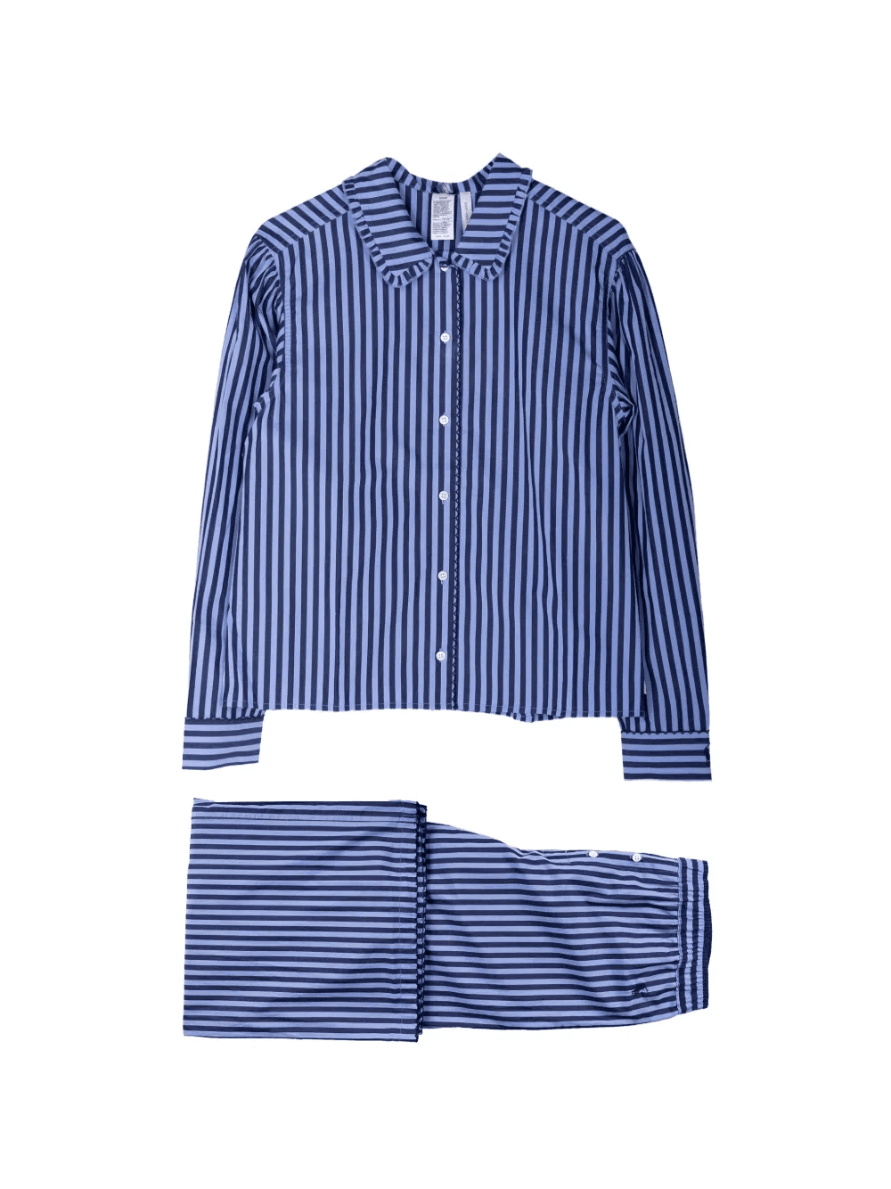 ruffled striped pajama set - Image 1