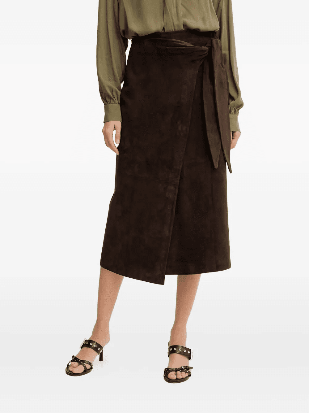 wrap midi skirt - Image 1