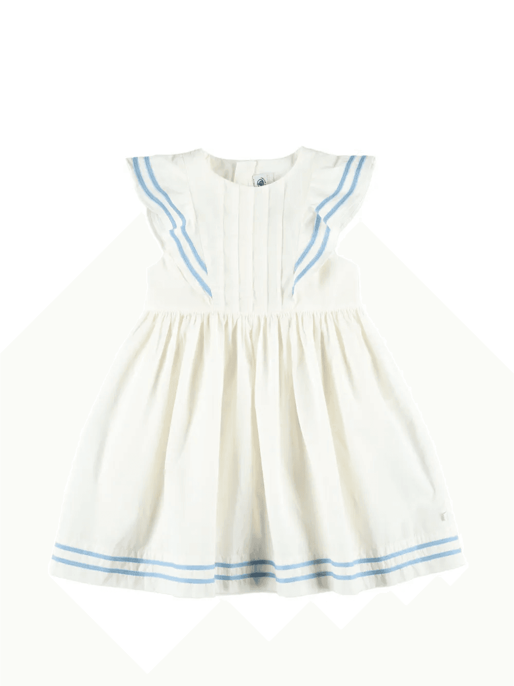 ruffled stripe-trim dress - Image 1