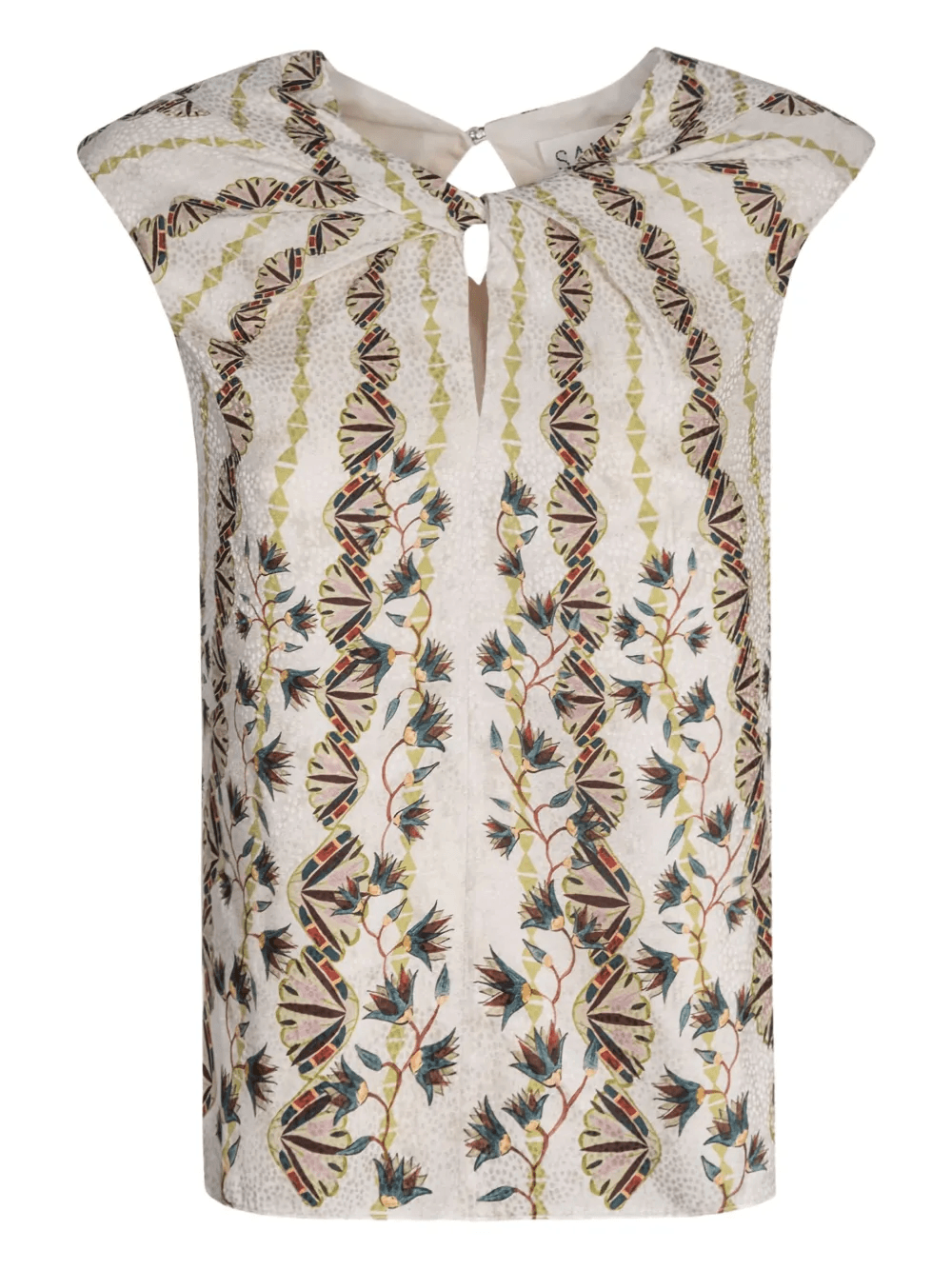 Claudia B keyhole-neckline blouse - Image 1