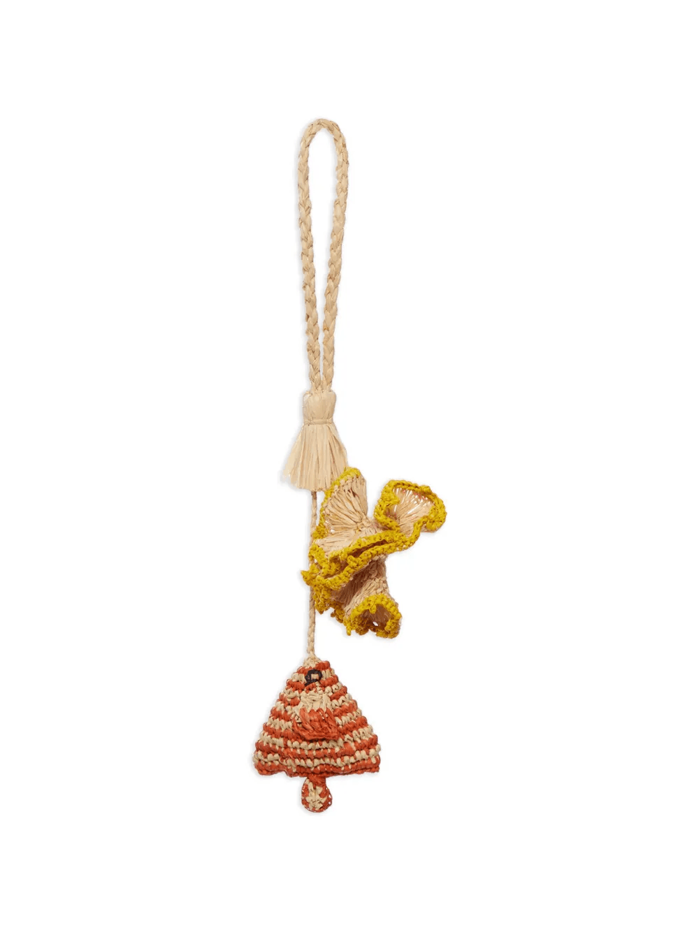 raffia fish bag charm - Image 1