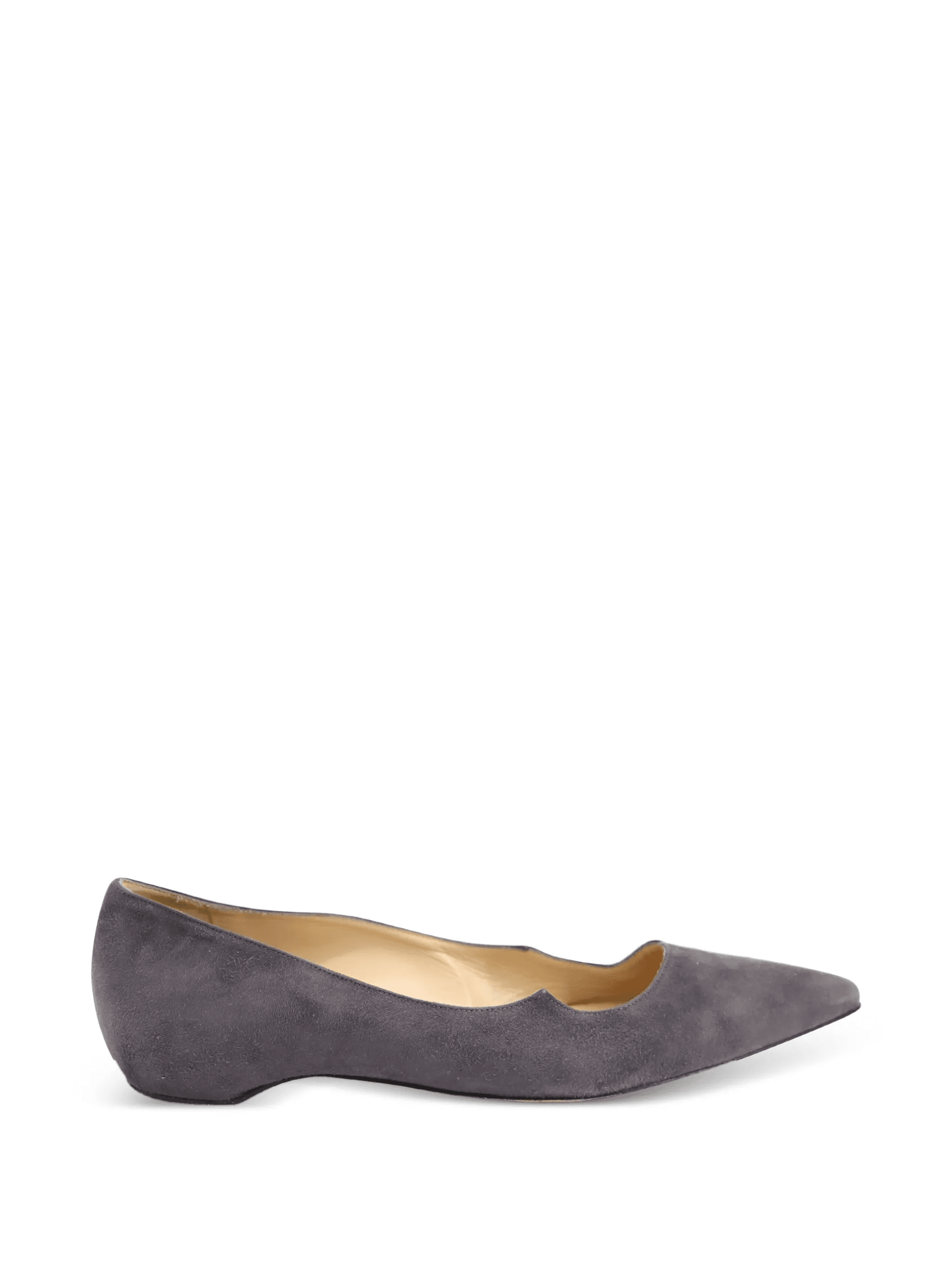 pointed-toe curved-design ballet flats - Image 1
