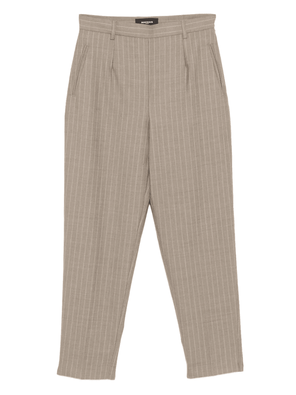 pinstriped pleated trousers - Image 1