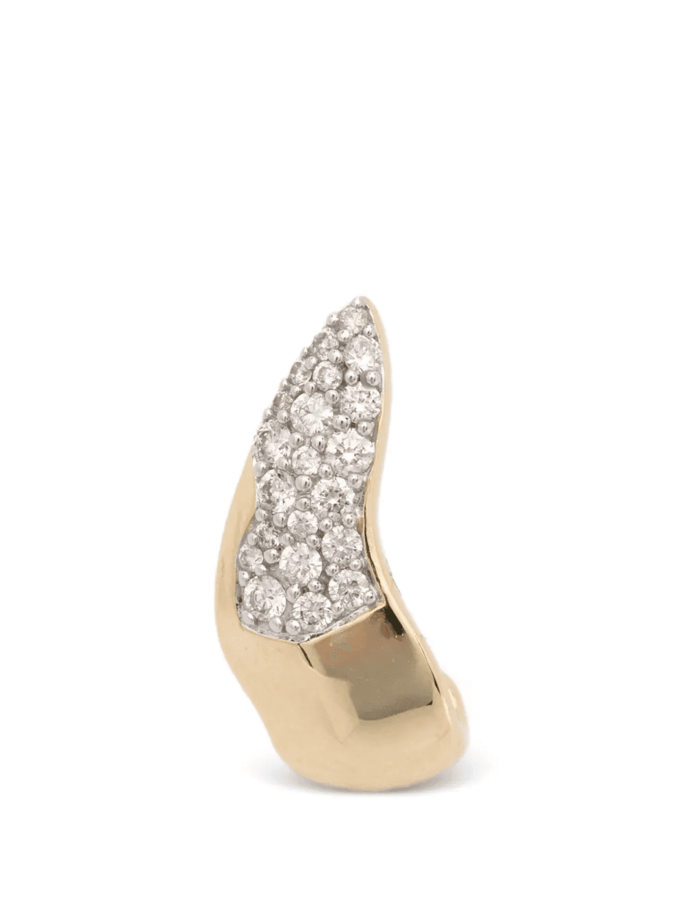 shark-tooth diamond earring - Image 1