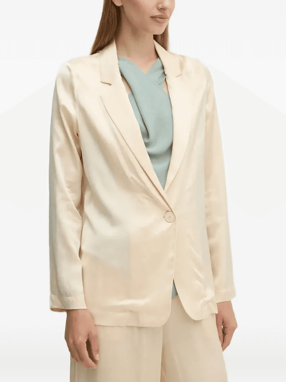 lapel collar blazer - Image 1