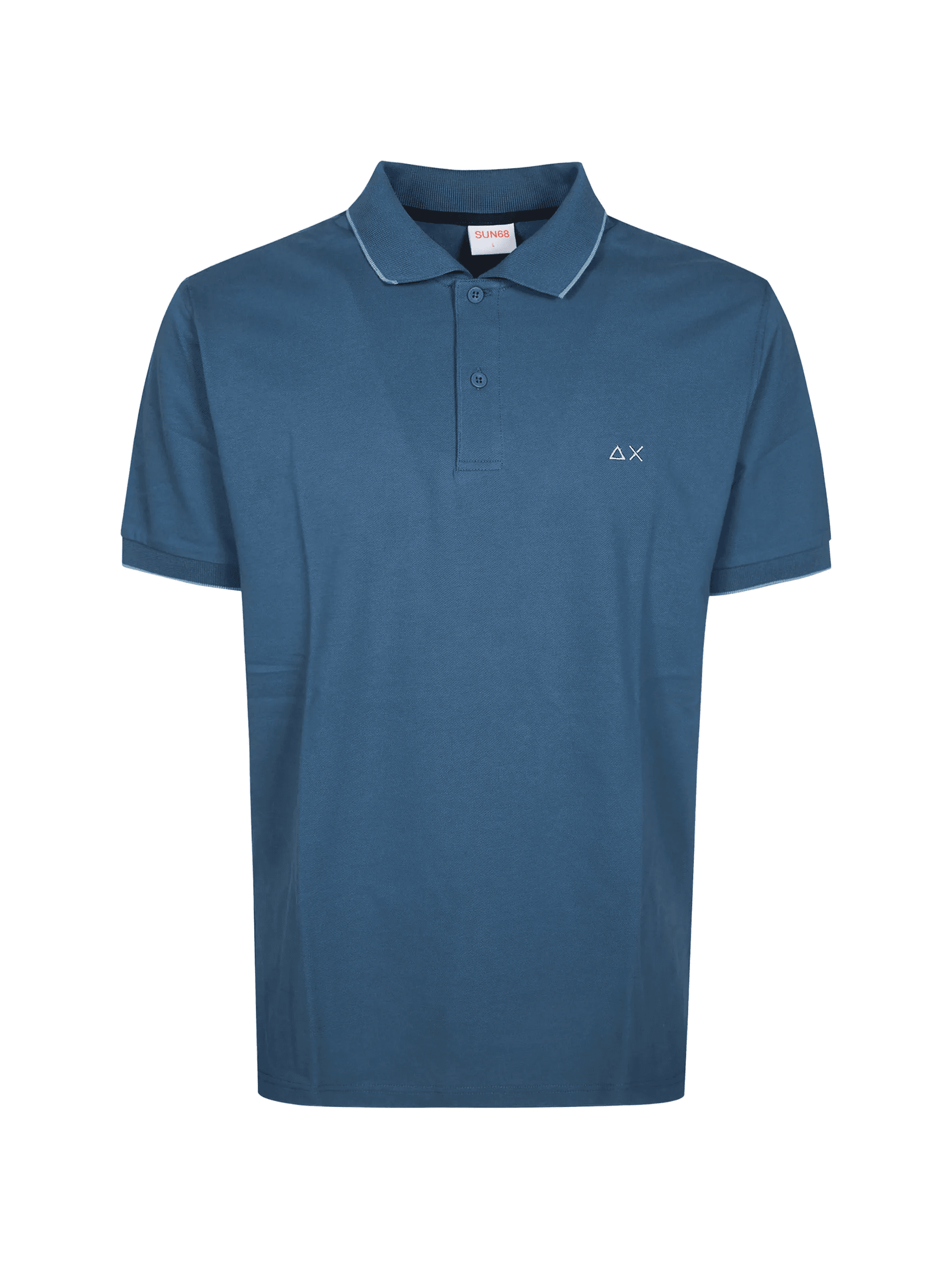 contrasting-trims polo shirt - Image 1