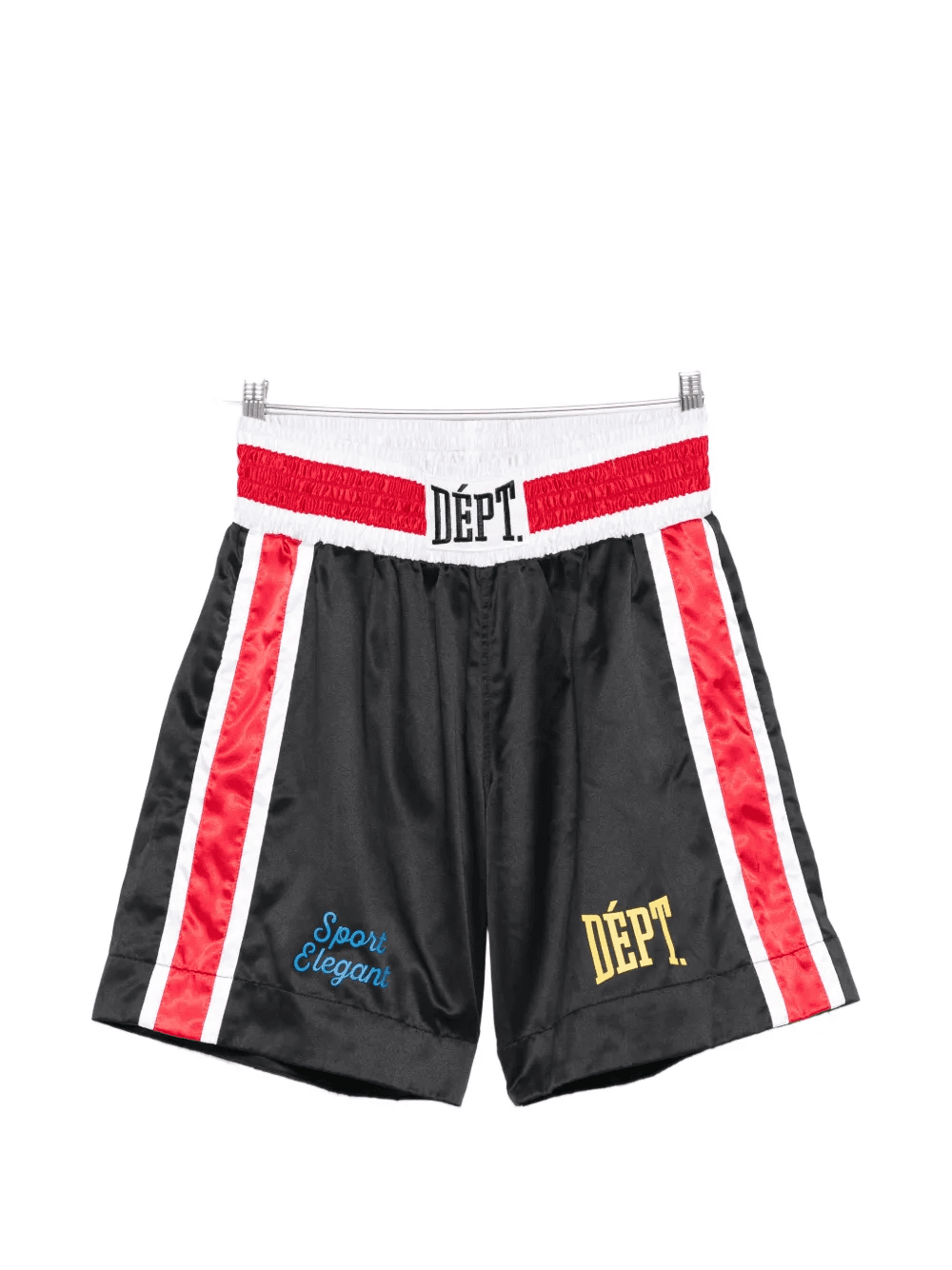 logo-patch side-stripe boxing shorts - Image 1