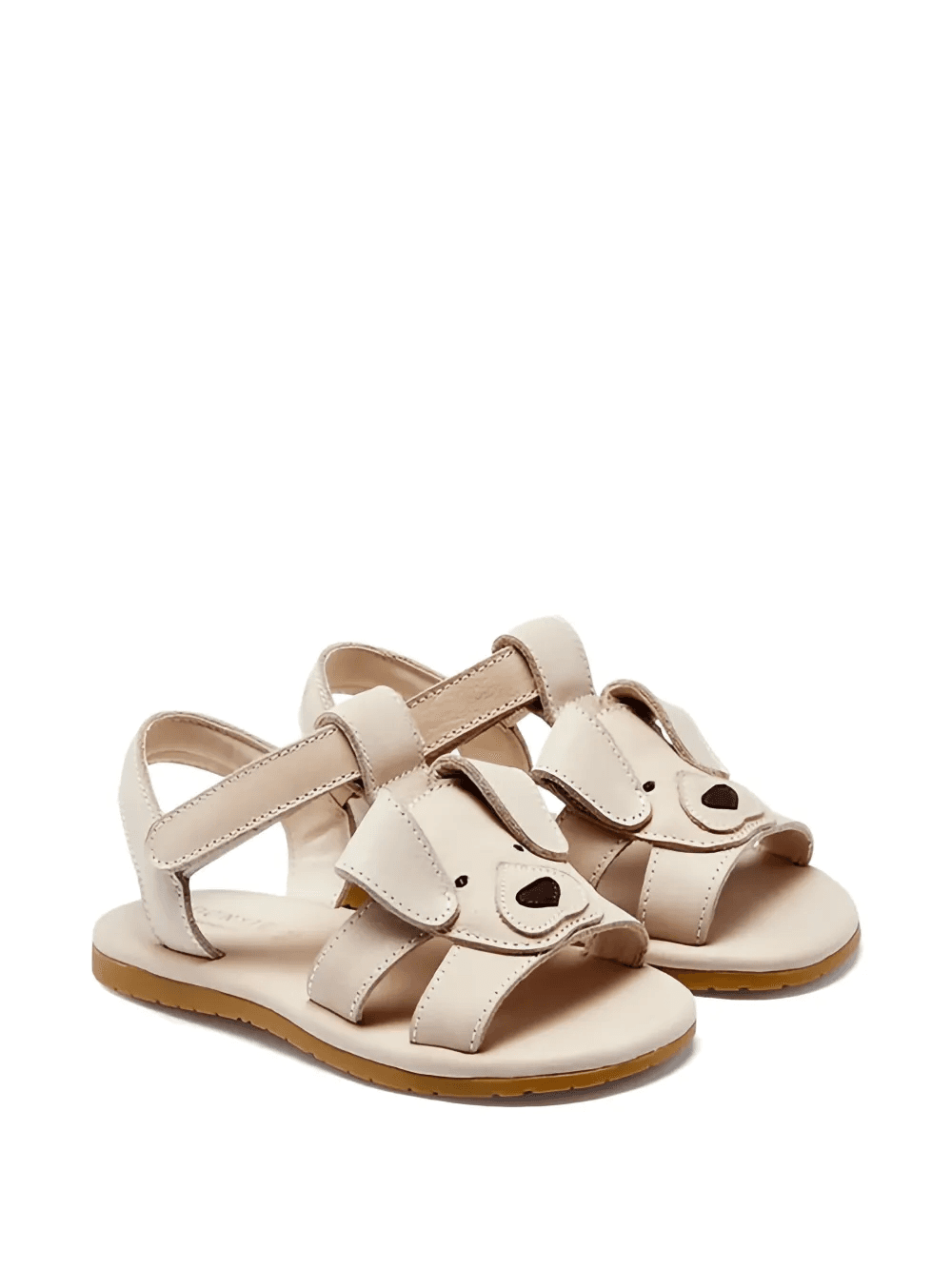 Mhalo dog-appliqué leather sandals - Image 1