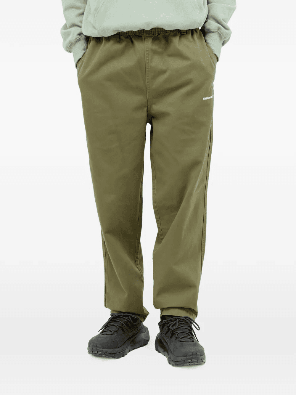 elasticated logo trousers - Image 1