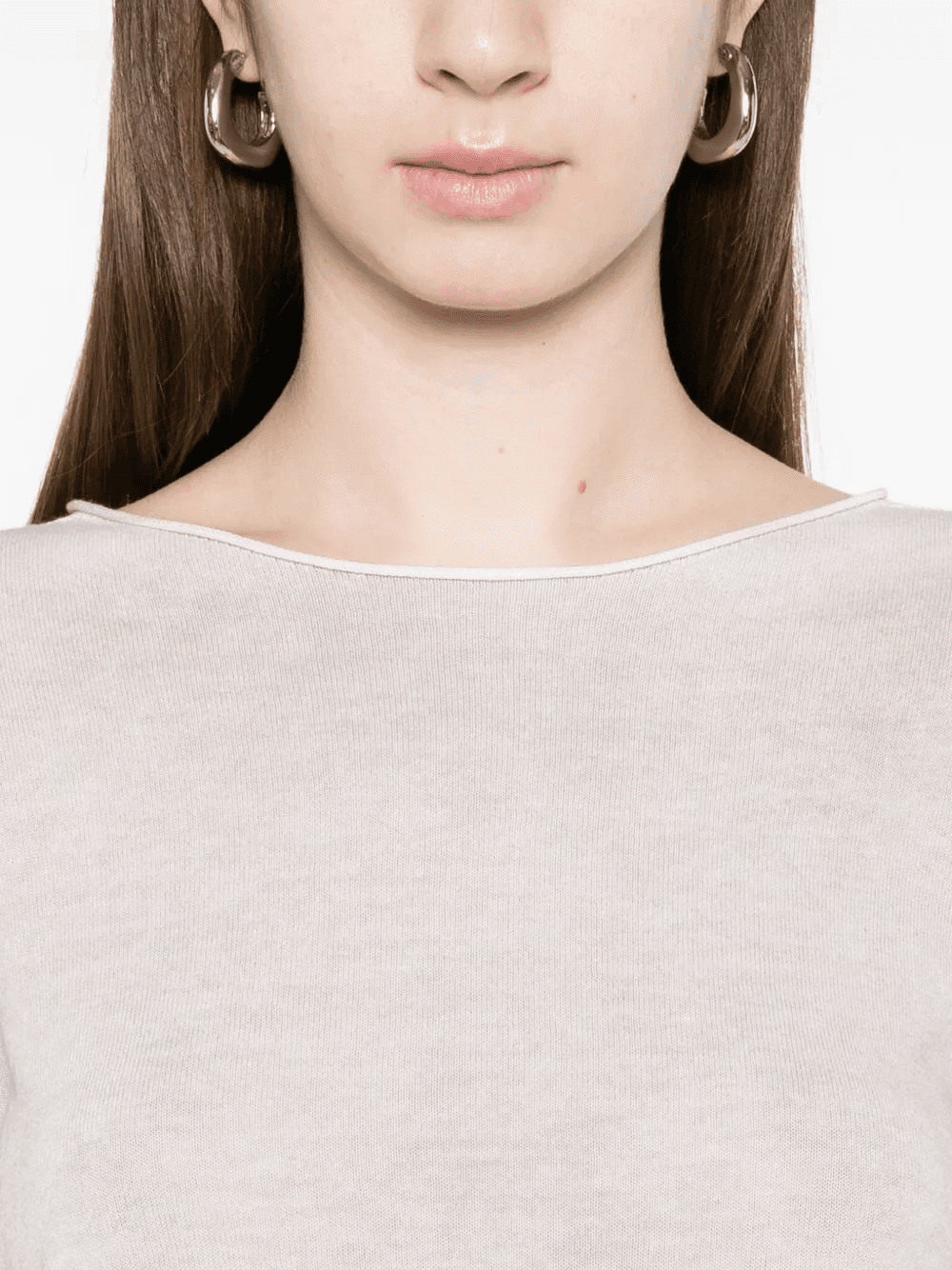 boat-neck T-shirt - Image 1