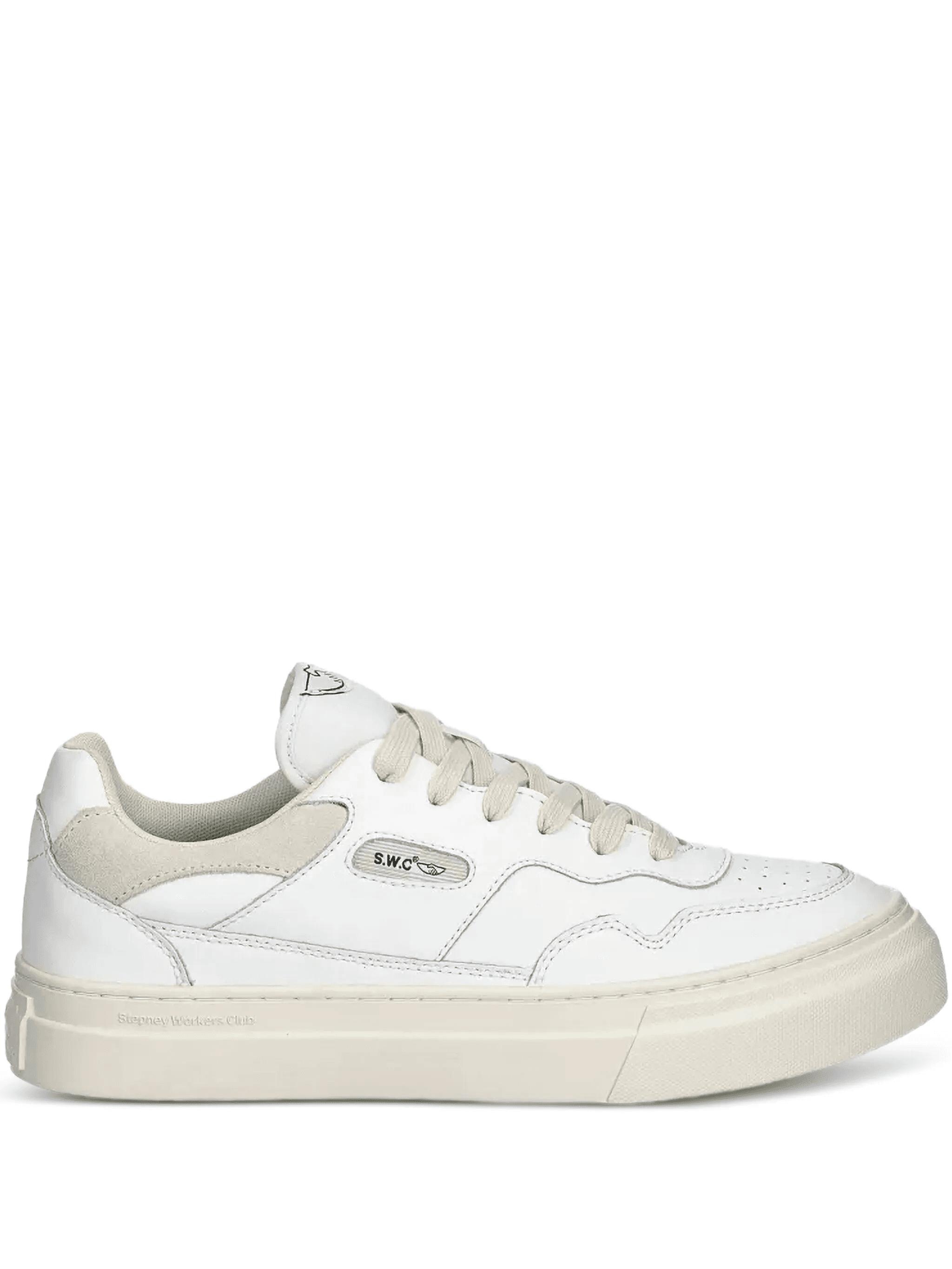 leather lace-up sneakers - Image 1