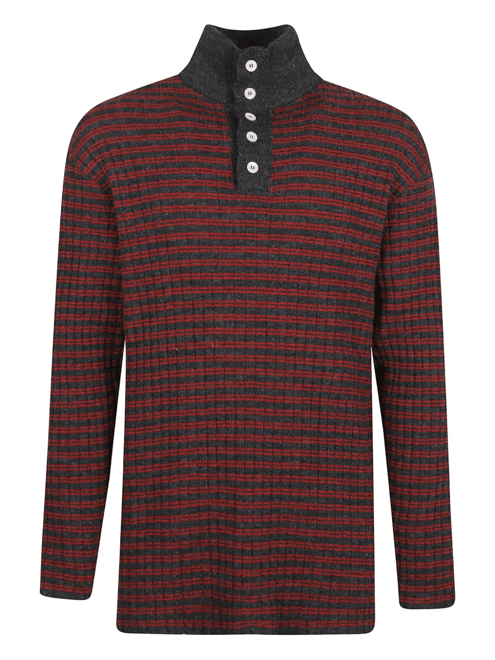 highneck striped knitwear - Image 1