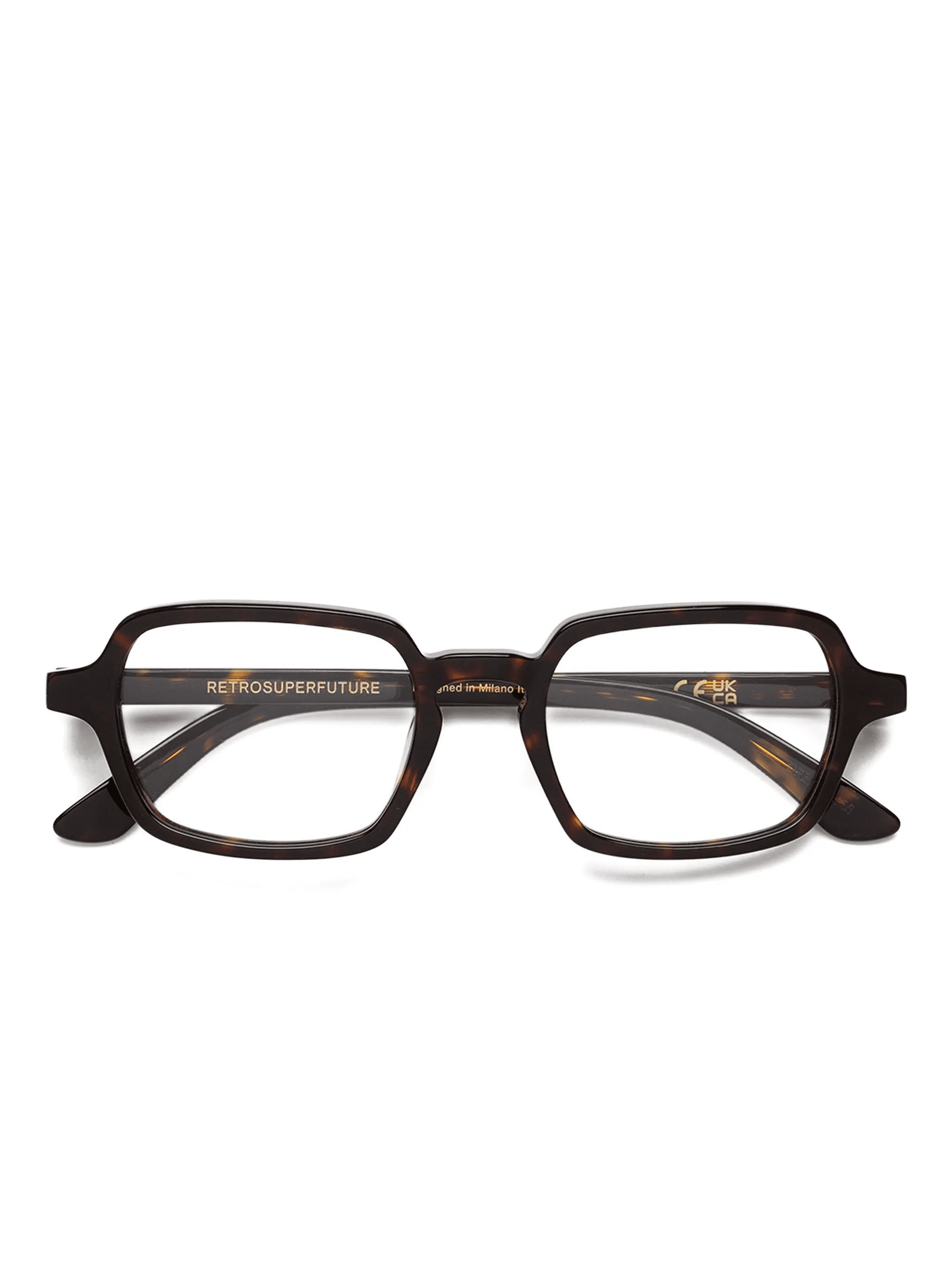 rectangle-frame tortoiseshell glasses - Image 1