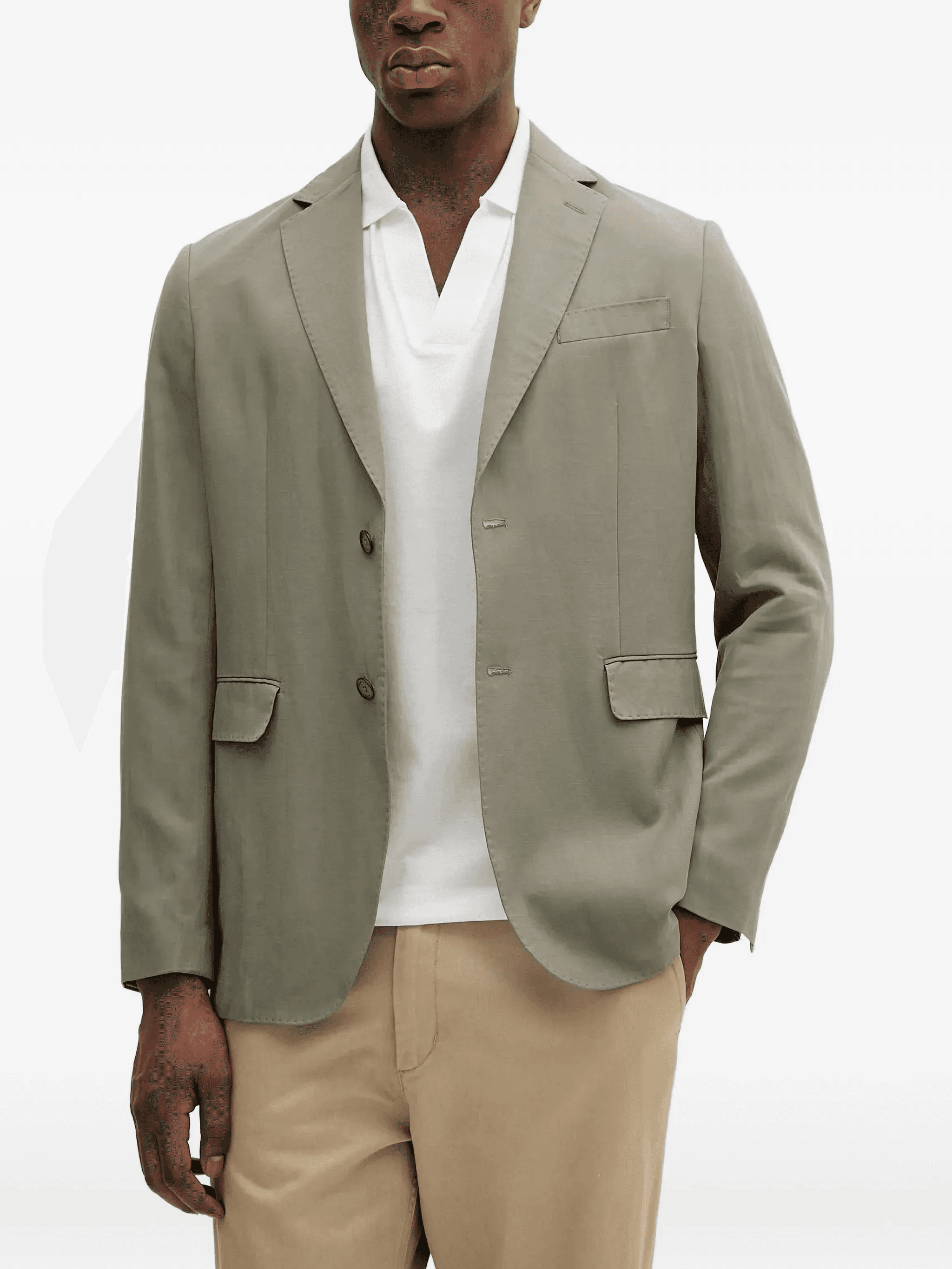 single-breasted pocket blazer - Image 1