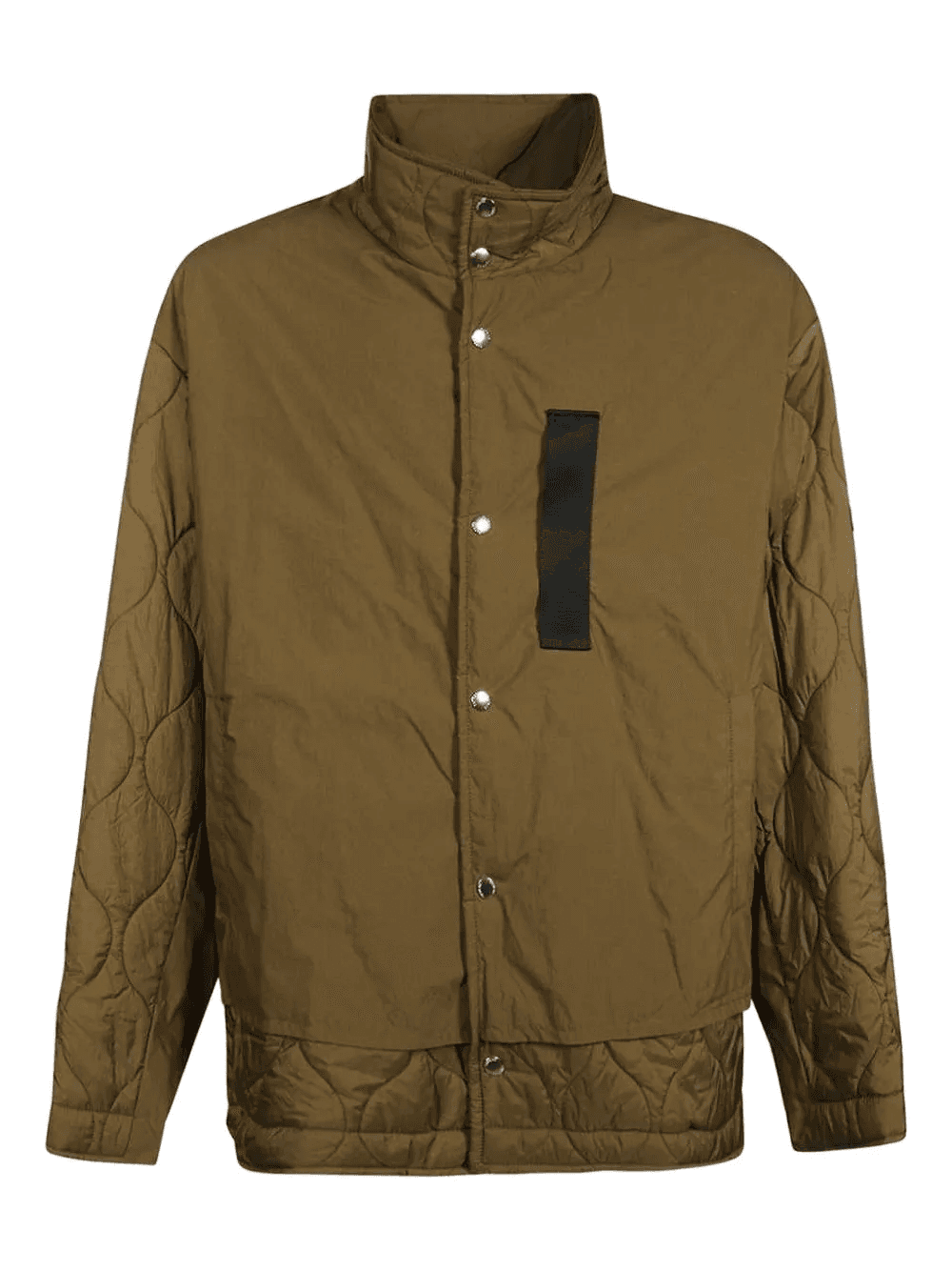 quilted panelled jacket - Image 1