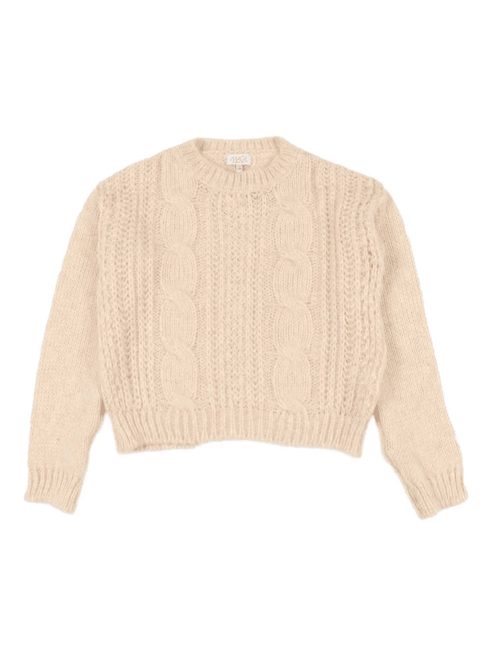 cable-knit crew-neck sweater - Image 1