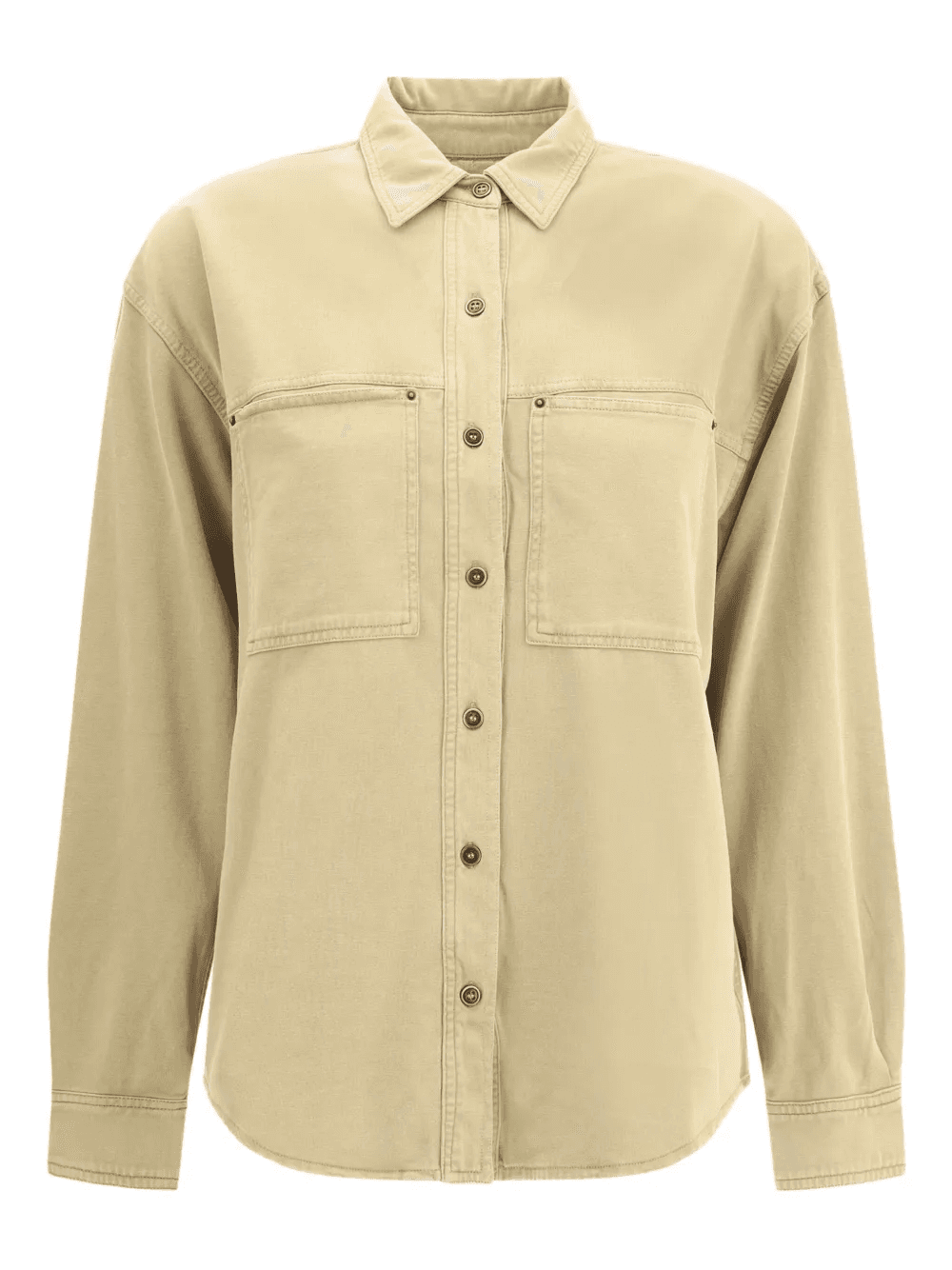 double-pocket cotton shirt - Image 1