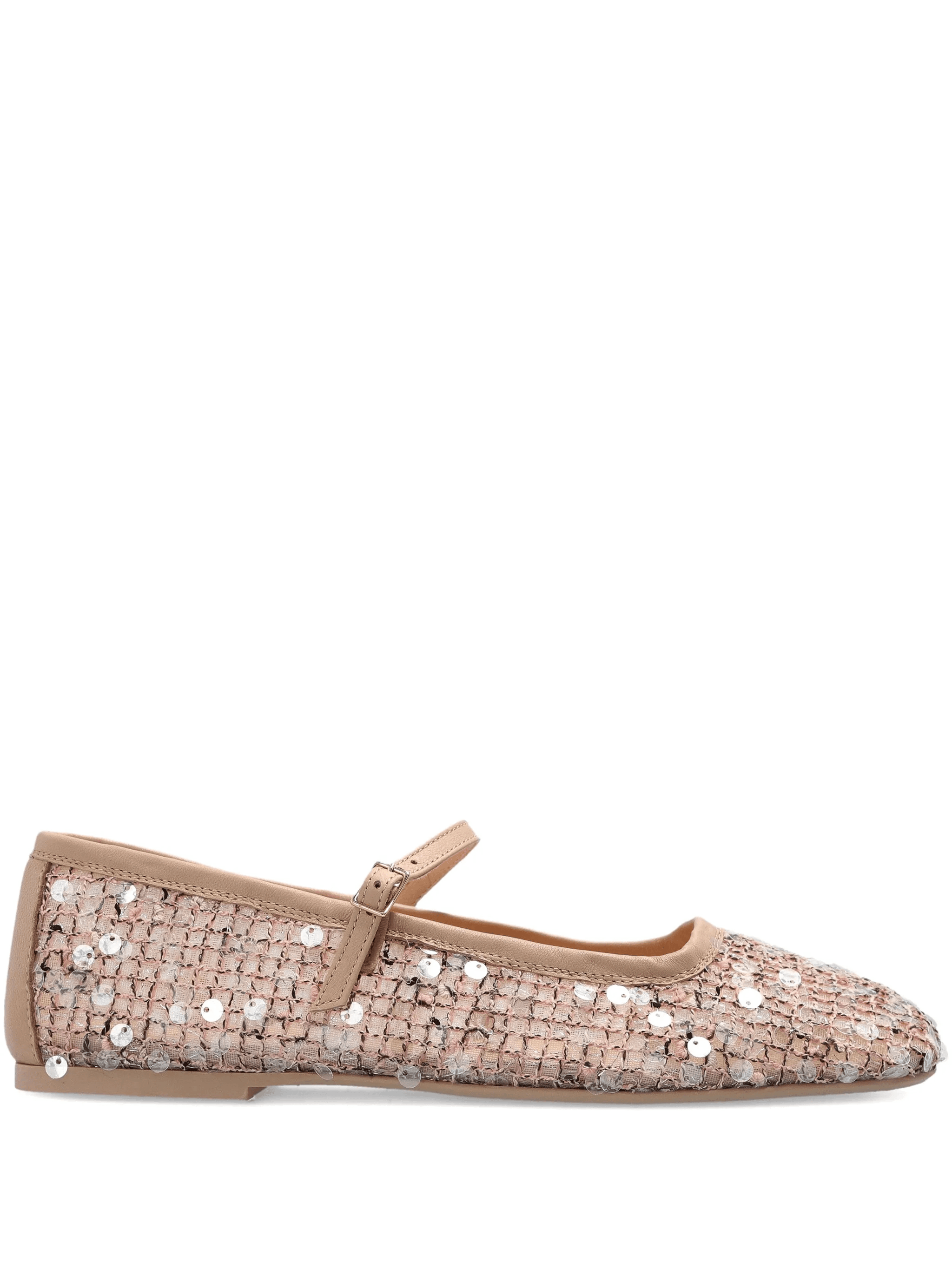Ceramic sequinned strap ballet flats - Image 1