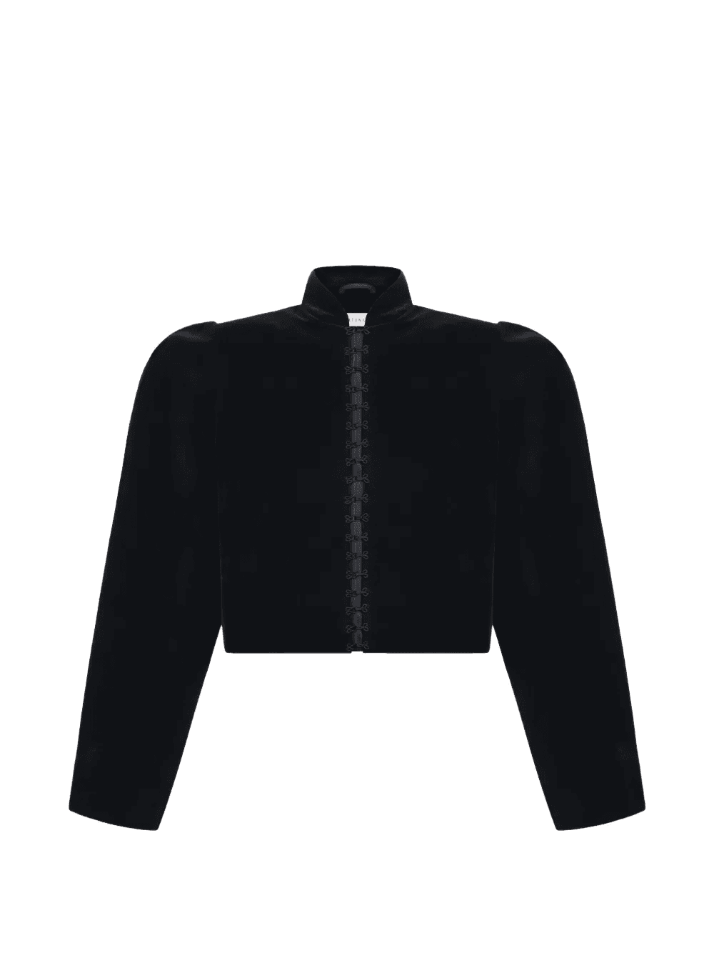 puff-sleeved velvet jacket - Image 1