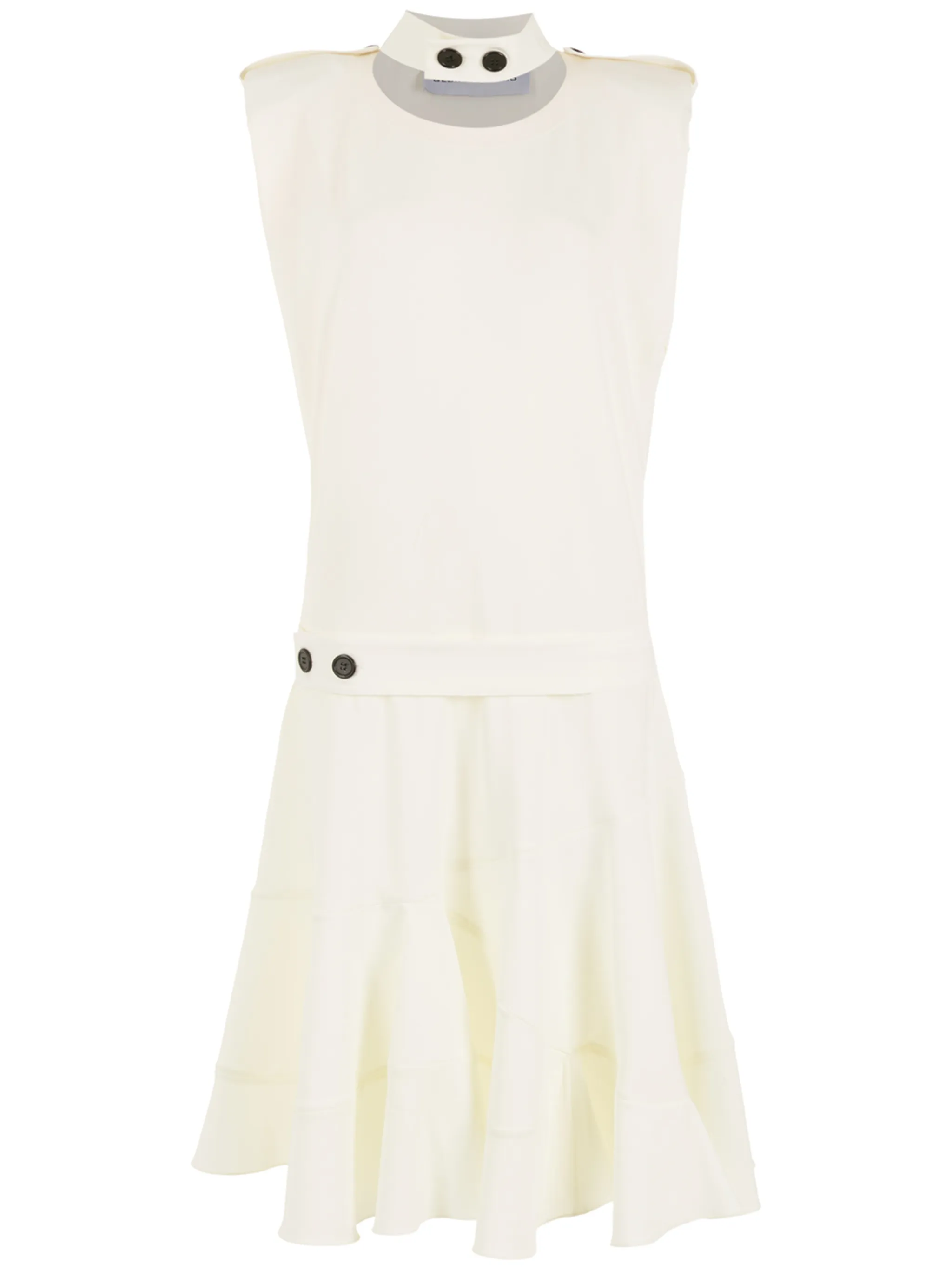 two-tone button-detail dress - Image 1