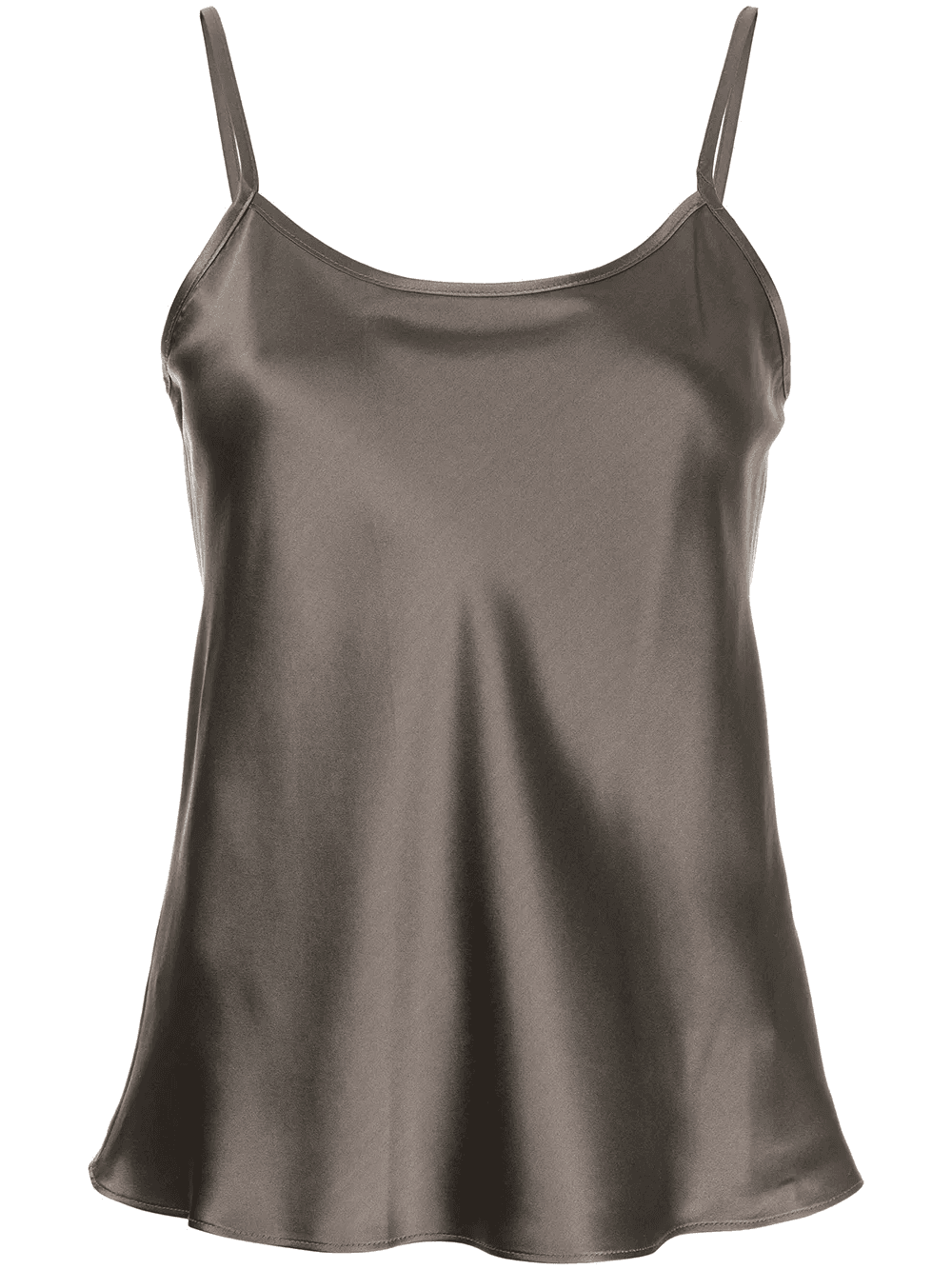 flared silk vest top - Image 1
