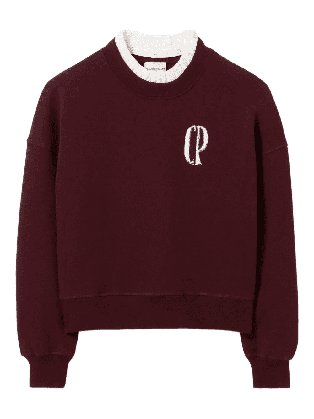 logo-patch cotton-blend sweatshirt - Image 1