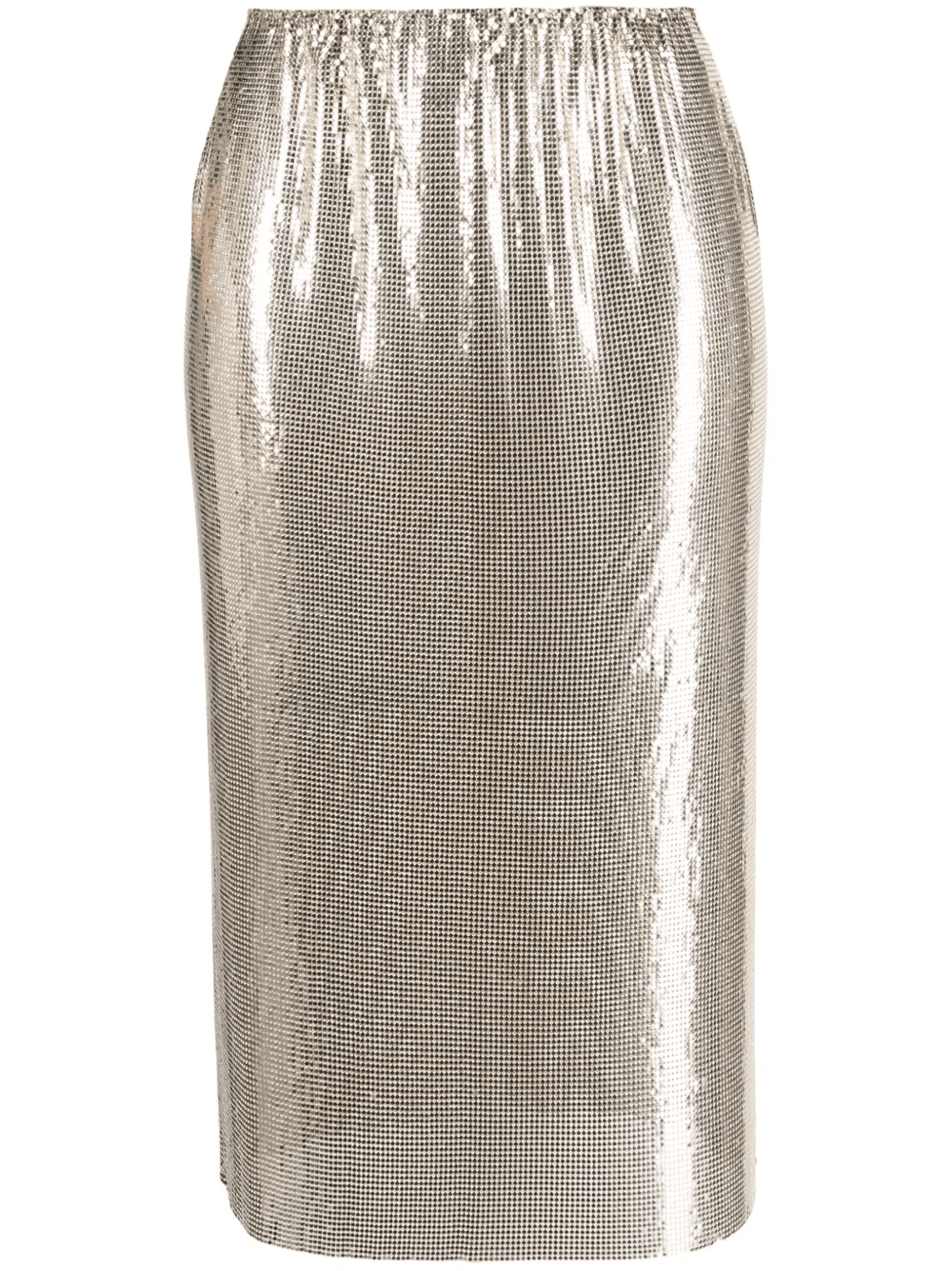 elasticated-waist sequin midi skirt - Image 1