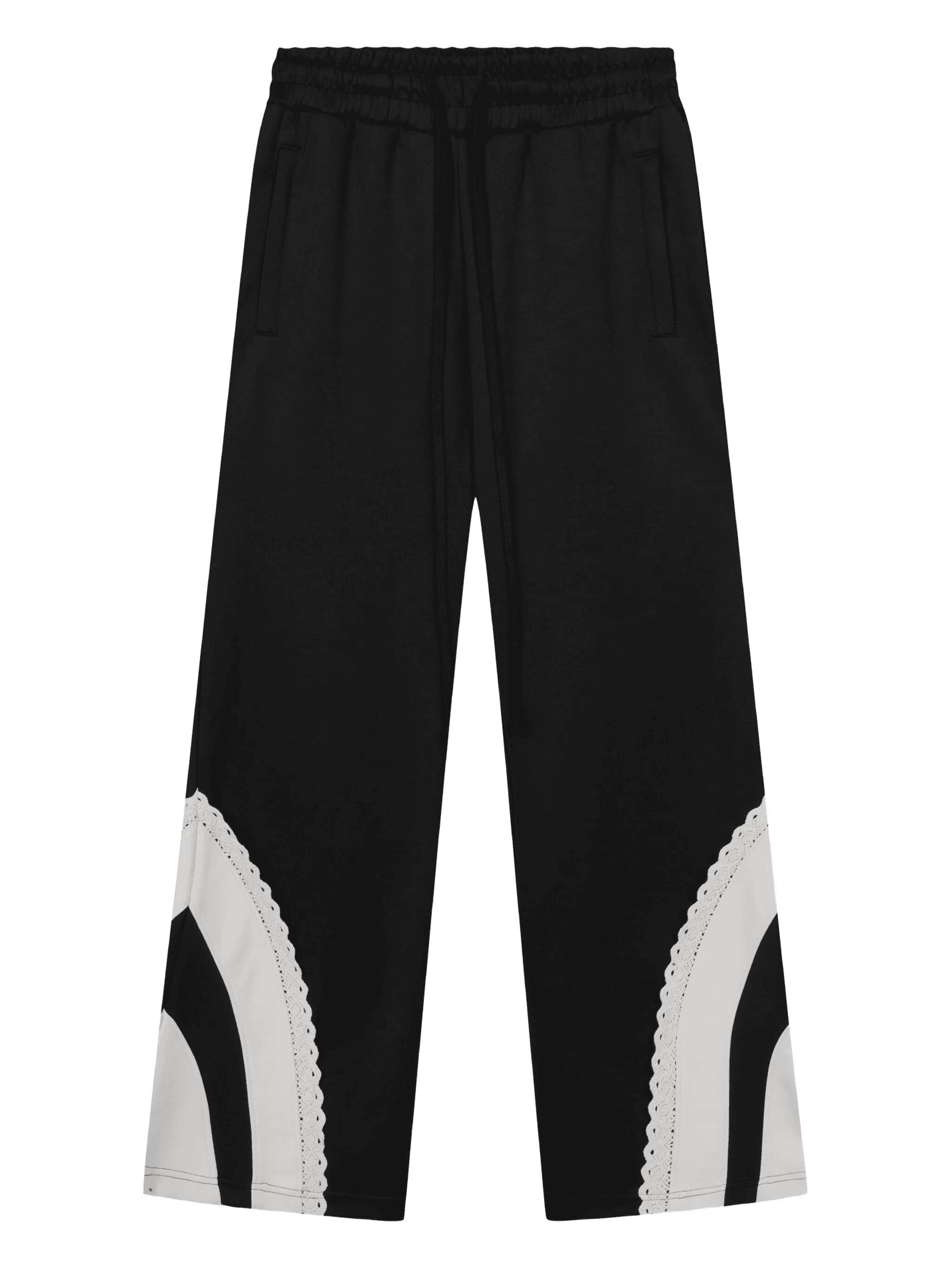 contrast side-pockets track pants - Image 1