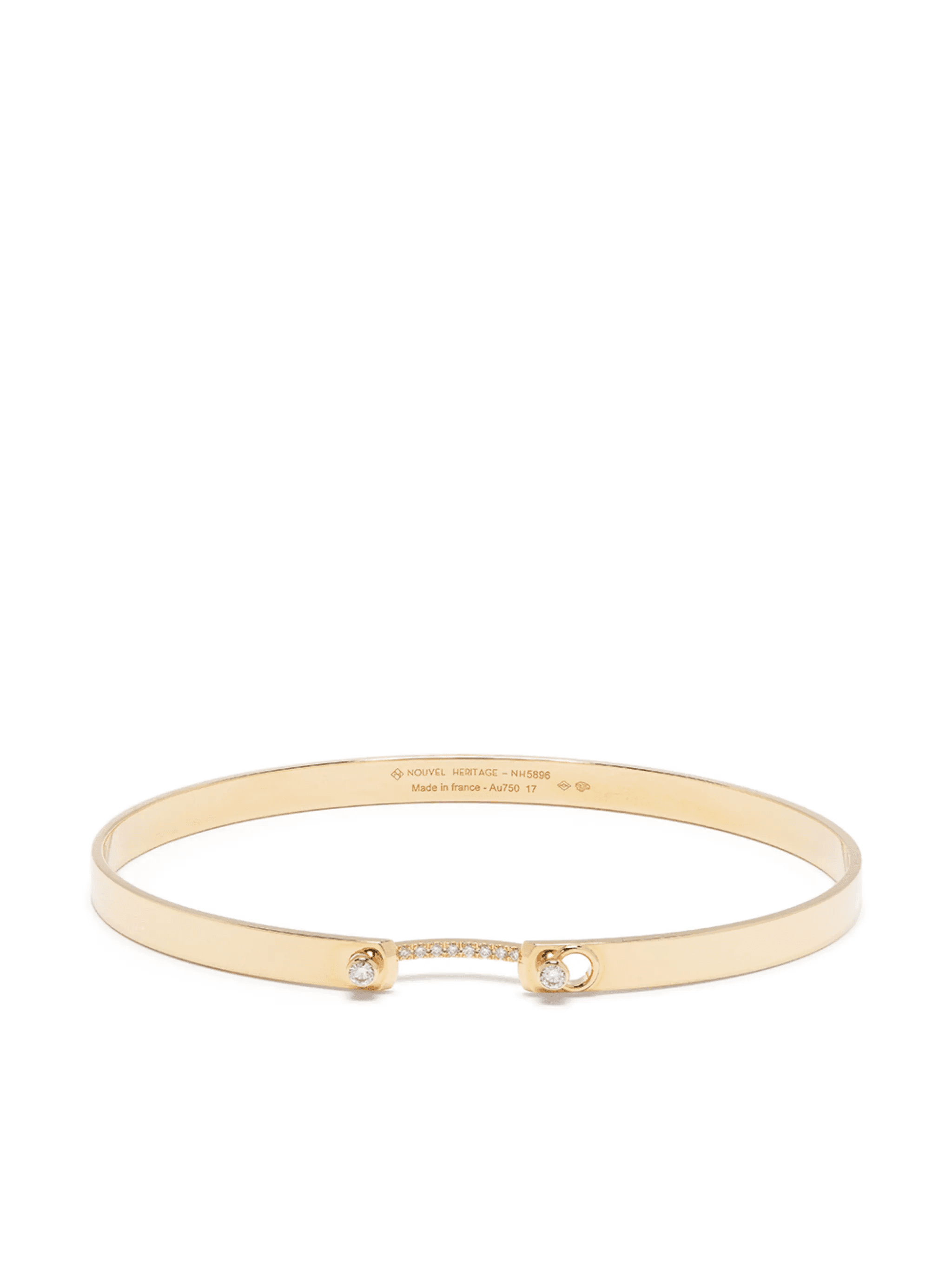 18kt yellow gold Business Meeting Mood diamond bangle - Image 1