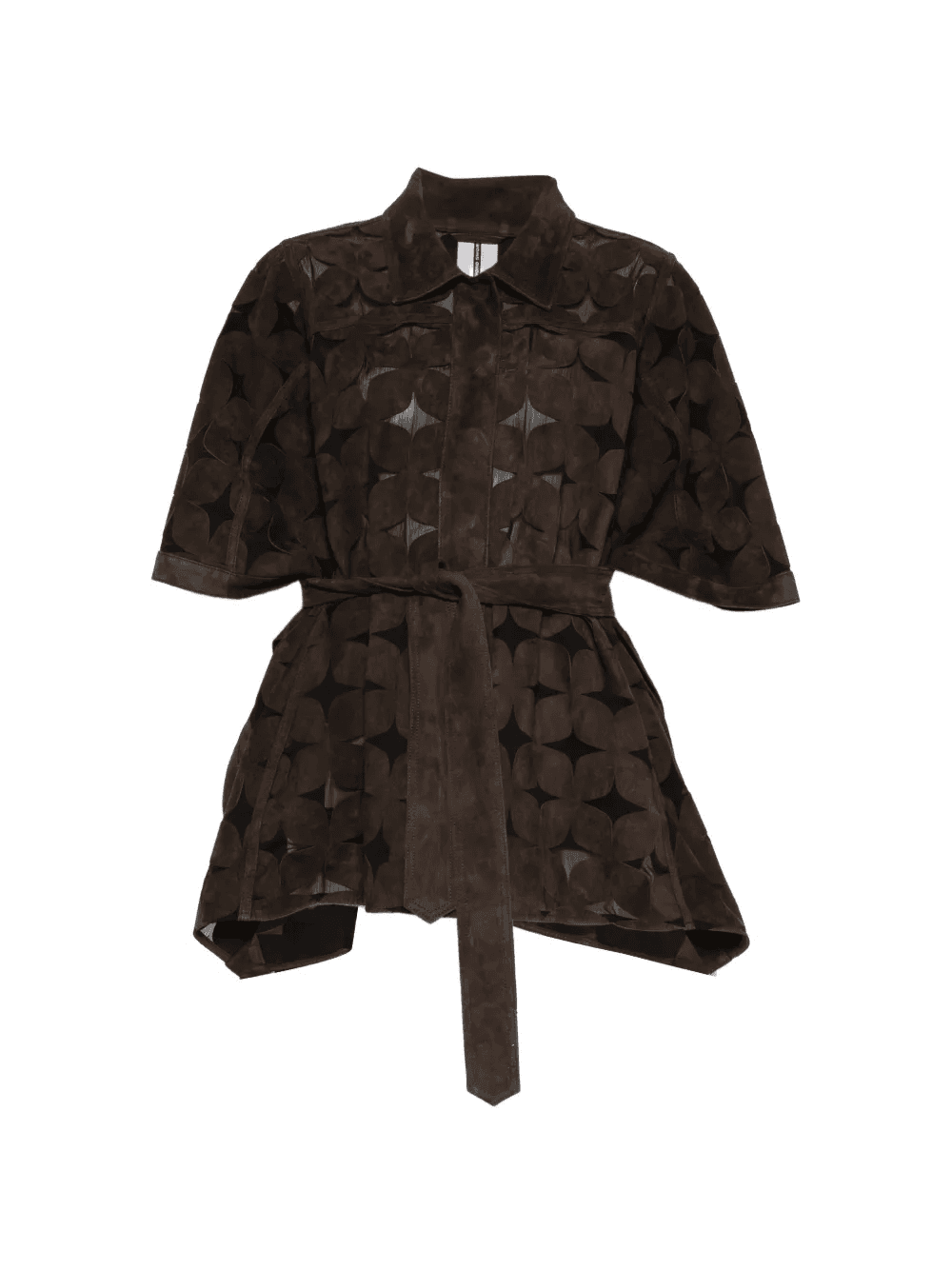 belted suede jacket - Image 1