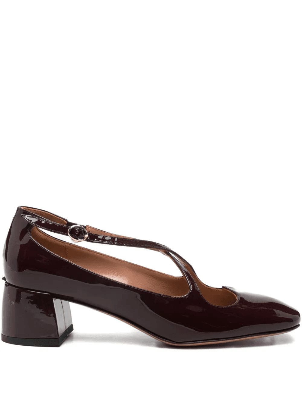 45mm criss-cross square-toe pumps - Image 1