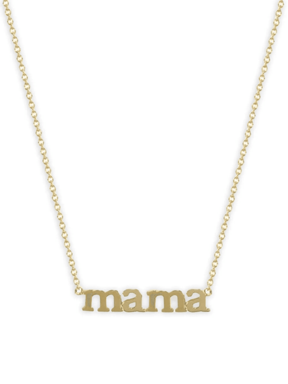 18k yellow gold Mama necklace - Image 1