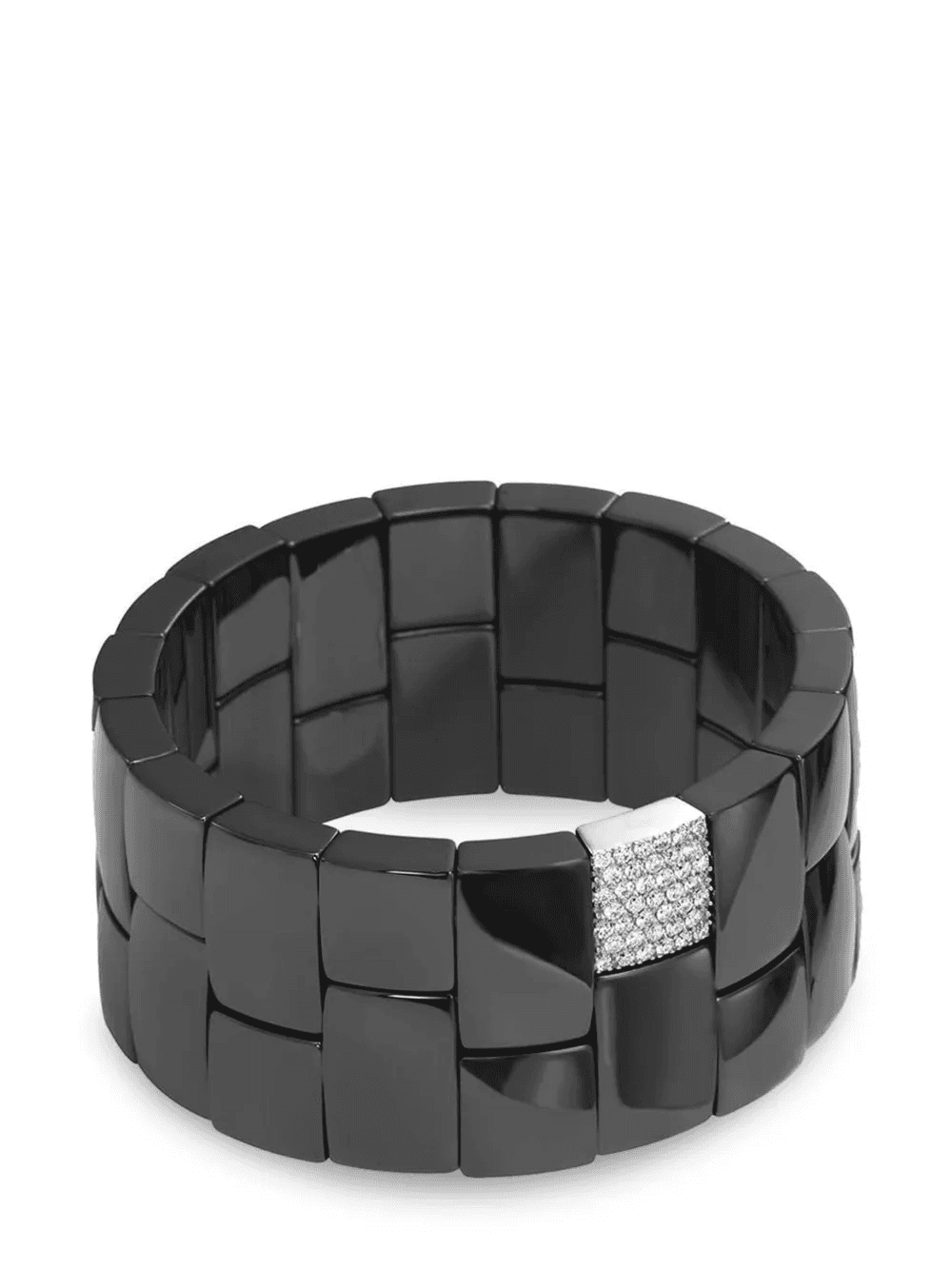 18kt white gold Domino diamond bracelet - Image 1