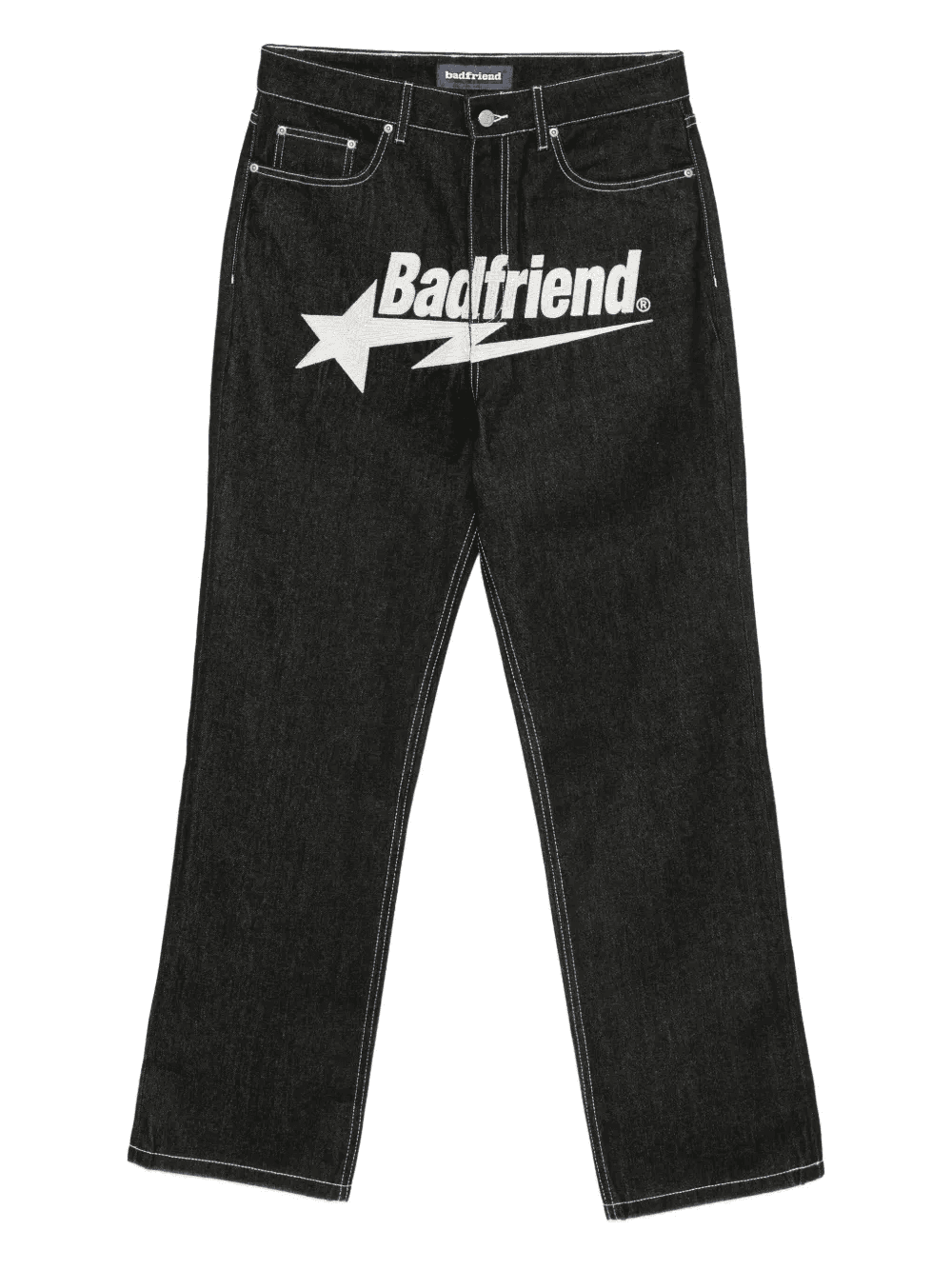 logo-detail five-pocket jeans - Image 1