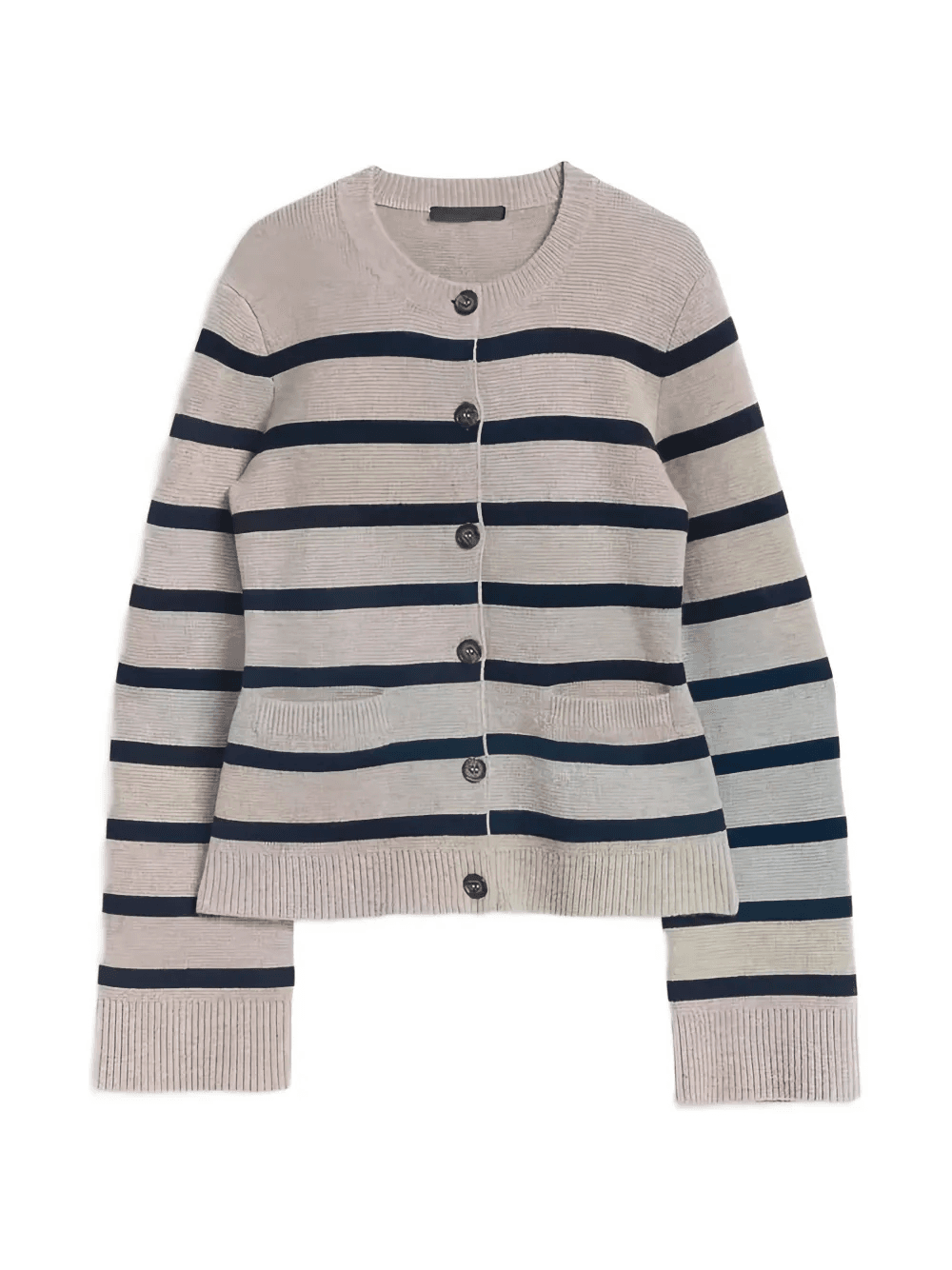 striped button knitwear - Image 1