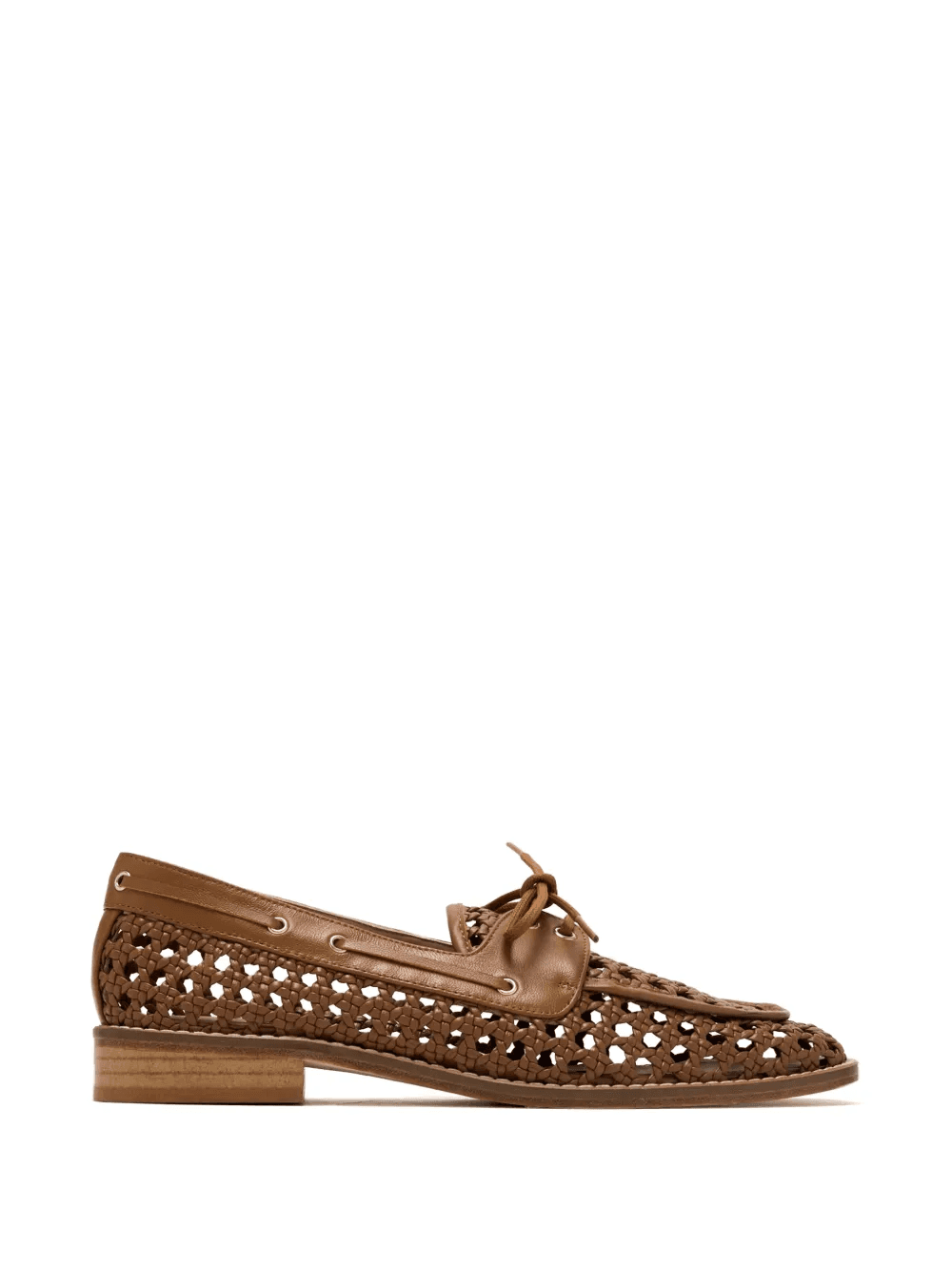 woven lace-up loafers - Image 1