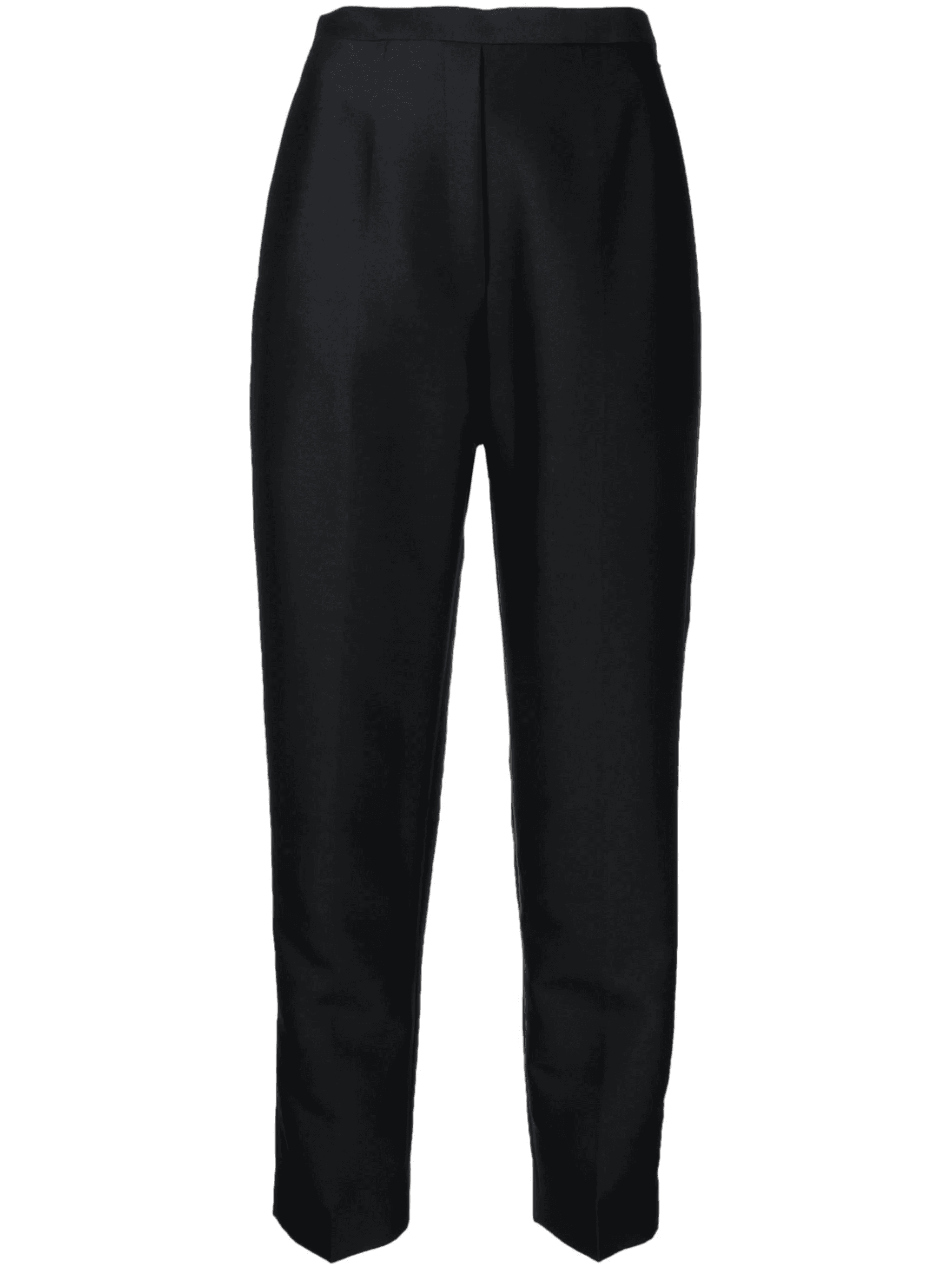 satin-finish two-pocket slim-cut trousers - Image 1