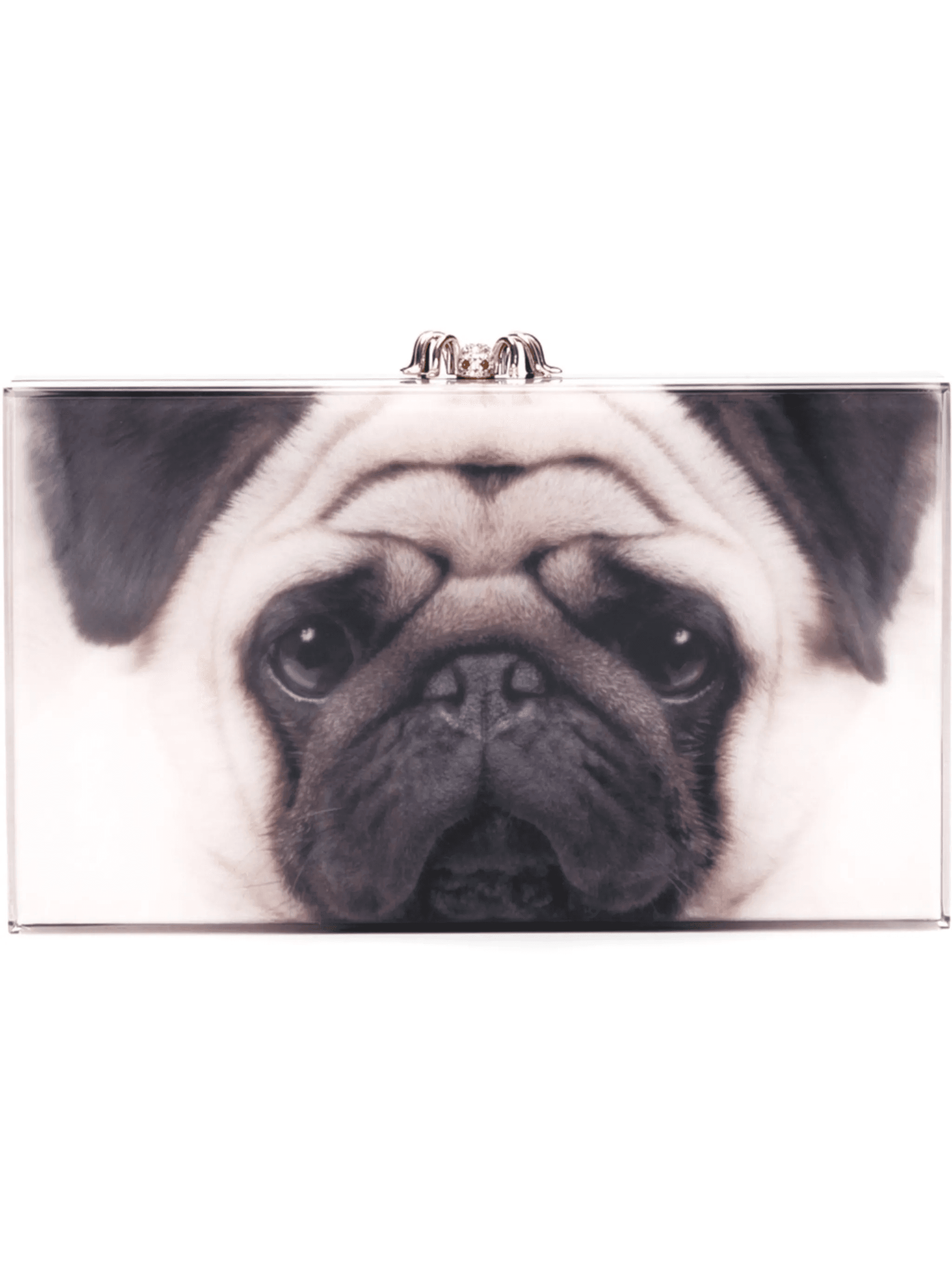 'Pandora' pug print clutch - Image 1