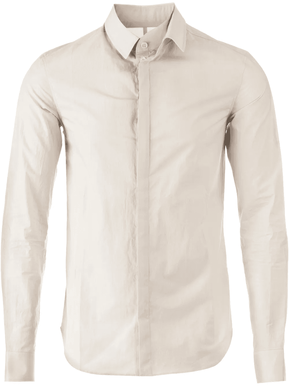 concealed button fastening slim fit shirt - Image 1