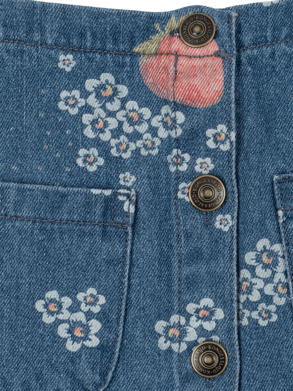 strawberry floral skirt - Image 1