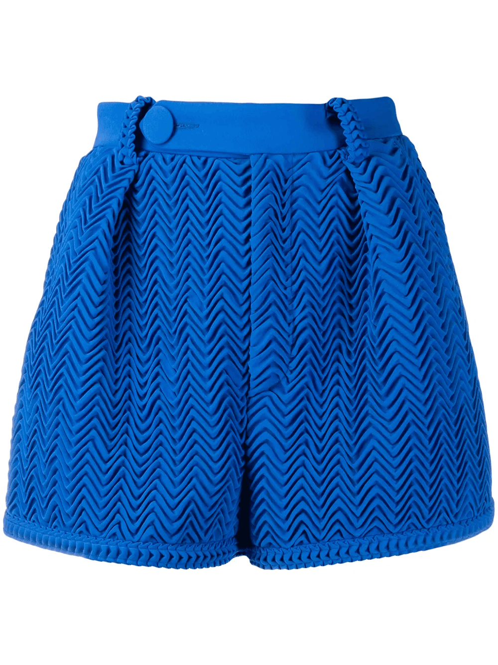 pleated wave pattern shorts - Image 1